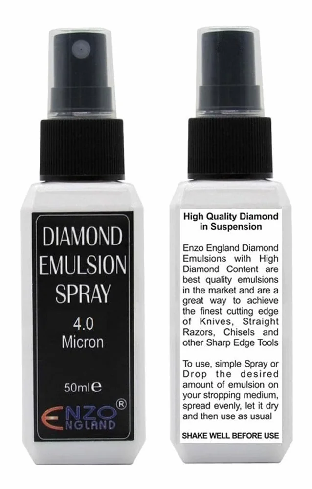 50 ml Poly Diamond Stropping Emulsion Premium Quality Suspension Ostrzałka do noży Poly Diamond Spray Mikrostopienka 0,5, 0,25, 1,0, 2,0 i 4,0 (4,0 mikrona)