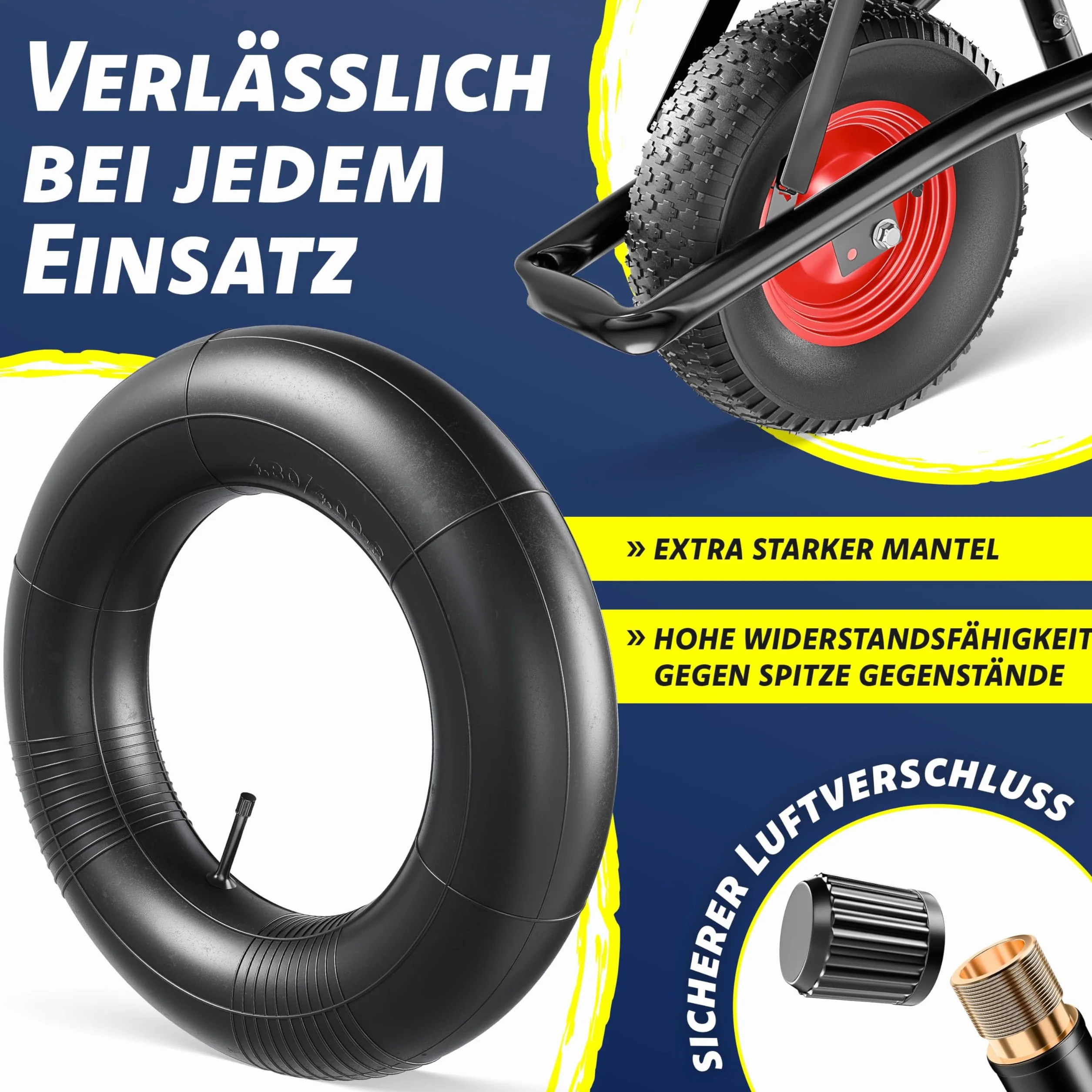 MASKO® Taczka budowlana taczka ogrodowa 100 litrów do 250 kg opony pneumatyczne z felgą stalową ocynkowaną rama stalowa wózek ogrodowy, wózek transportowy, w zestawie rękawice