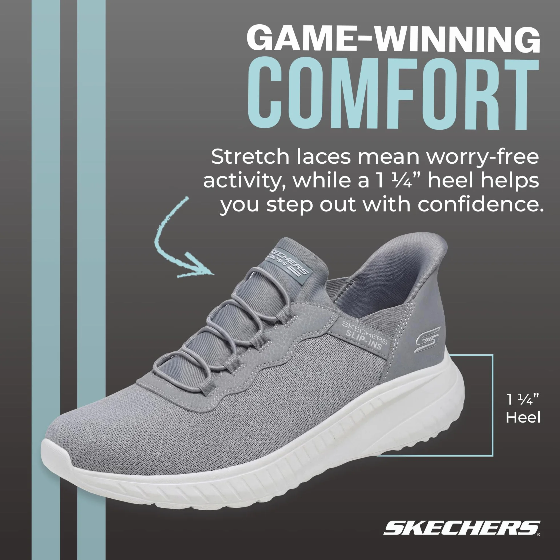 Skechers Mężczyźni Bobs Squad Chaos Daily HypeWsuwane
