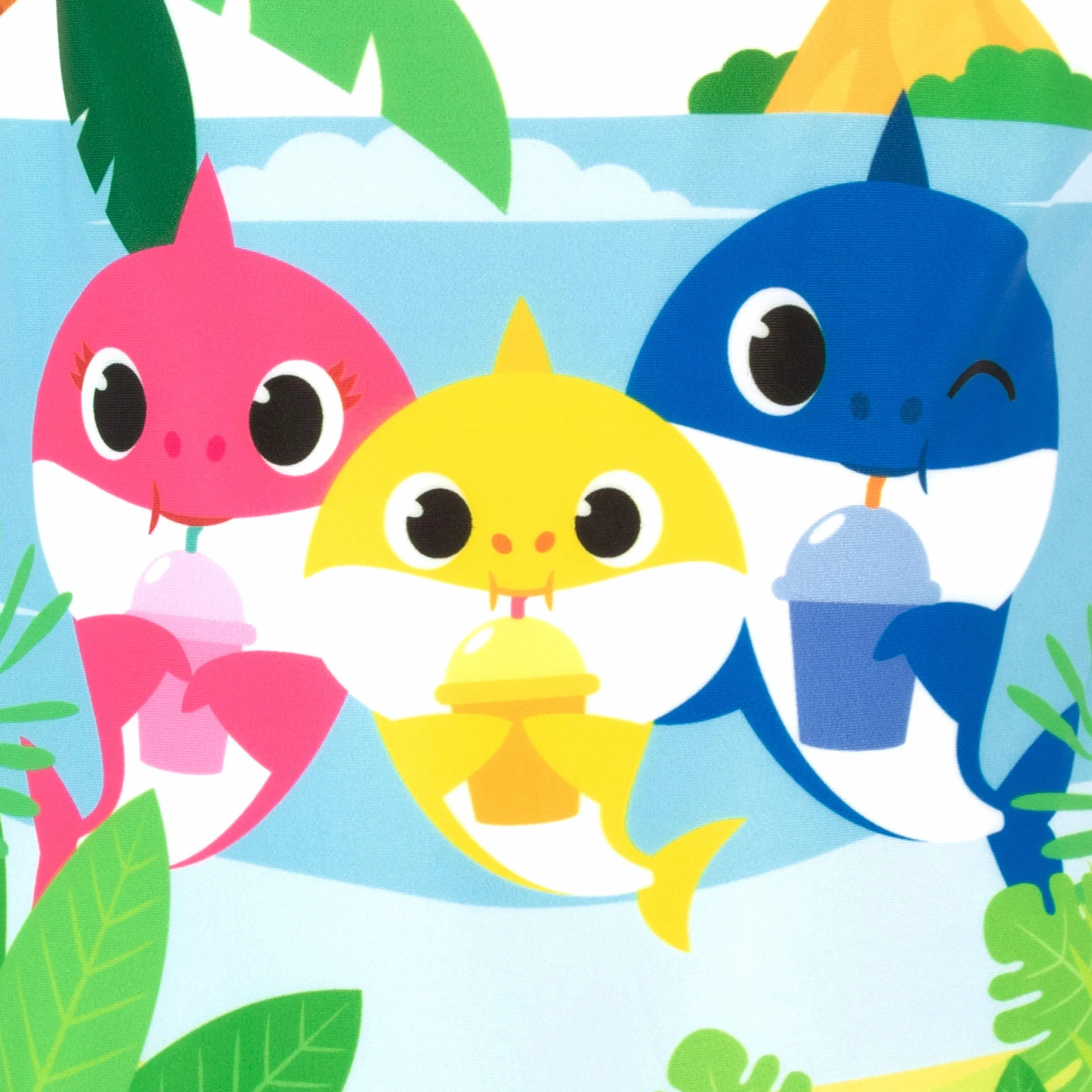 Pinkfong Dziewczęcy kostium kąpielowy Baby Shark