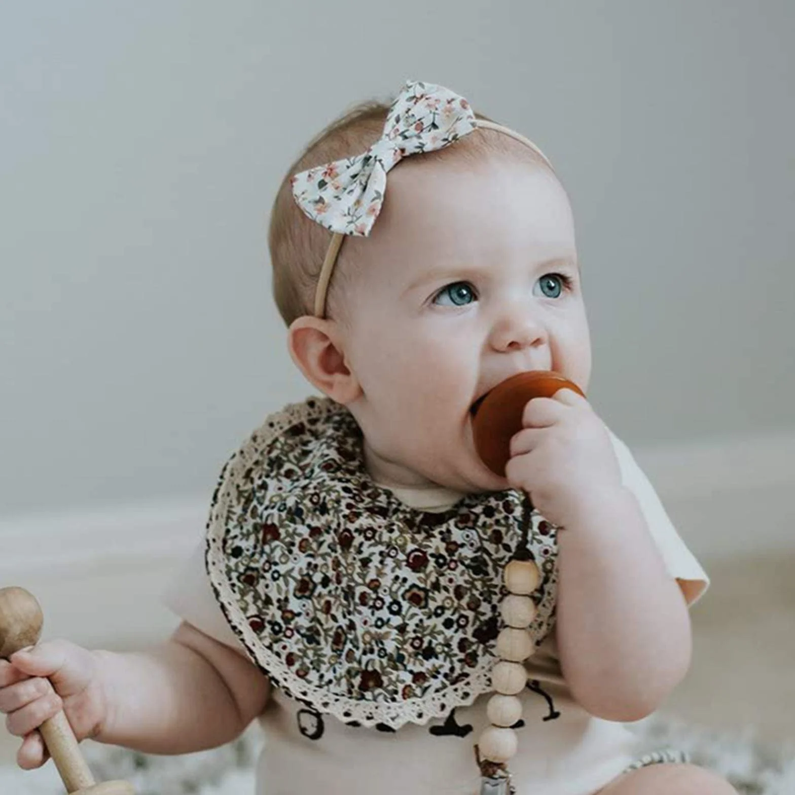 DRESHOW Baby Girl Nylonowe Opaski Na Głowę Nowonarodzone Niemowlę Maluch Opaski do Włosów i Kokardki Akcesoria do Włosów