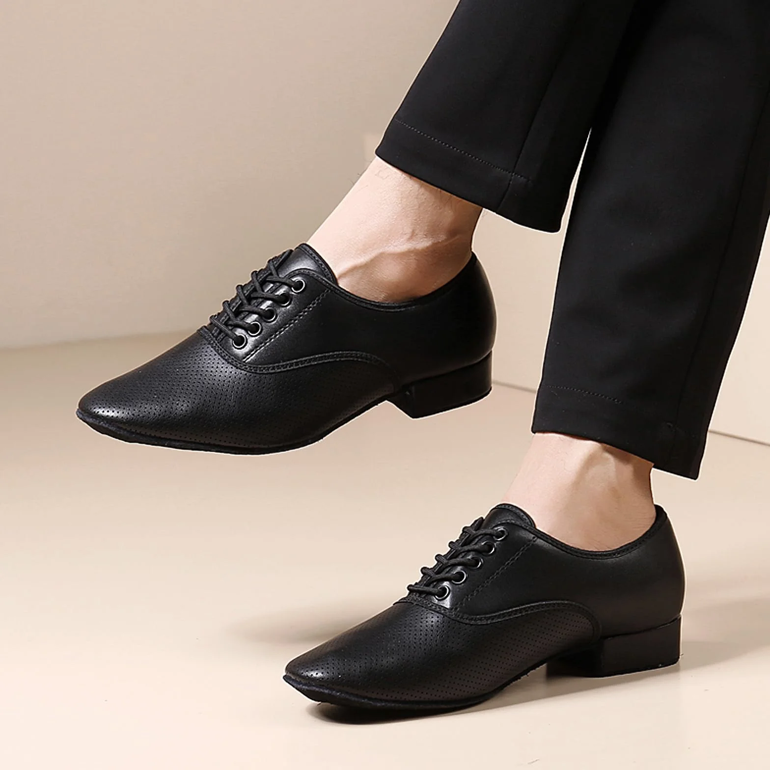 SWDZM Męskie buty do tańca latynoskiego salsa standardowe trening tango walc Jazz Ballroom