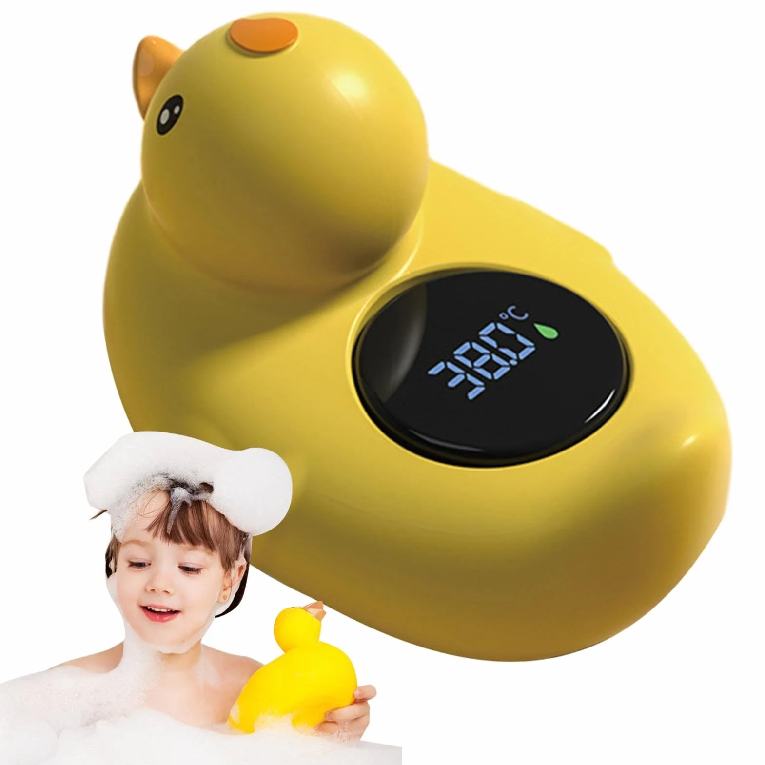 Duck Baby Bath Temperature Meter | cyfrowy miernik temperatury w pokoju i łazience, bezpieczny monitor temperatury wody i pokoju do kąpieli dla niemowląt, basenu, kąpieli dla niemowląt, niemowląt