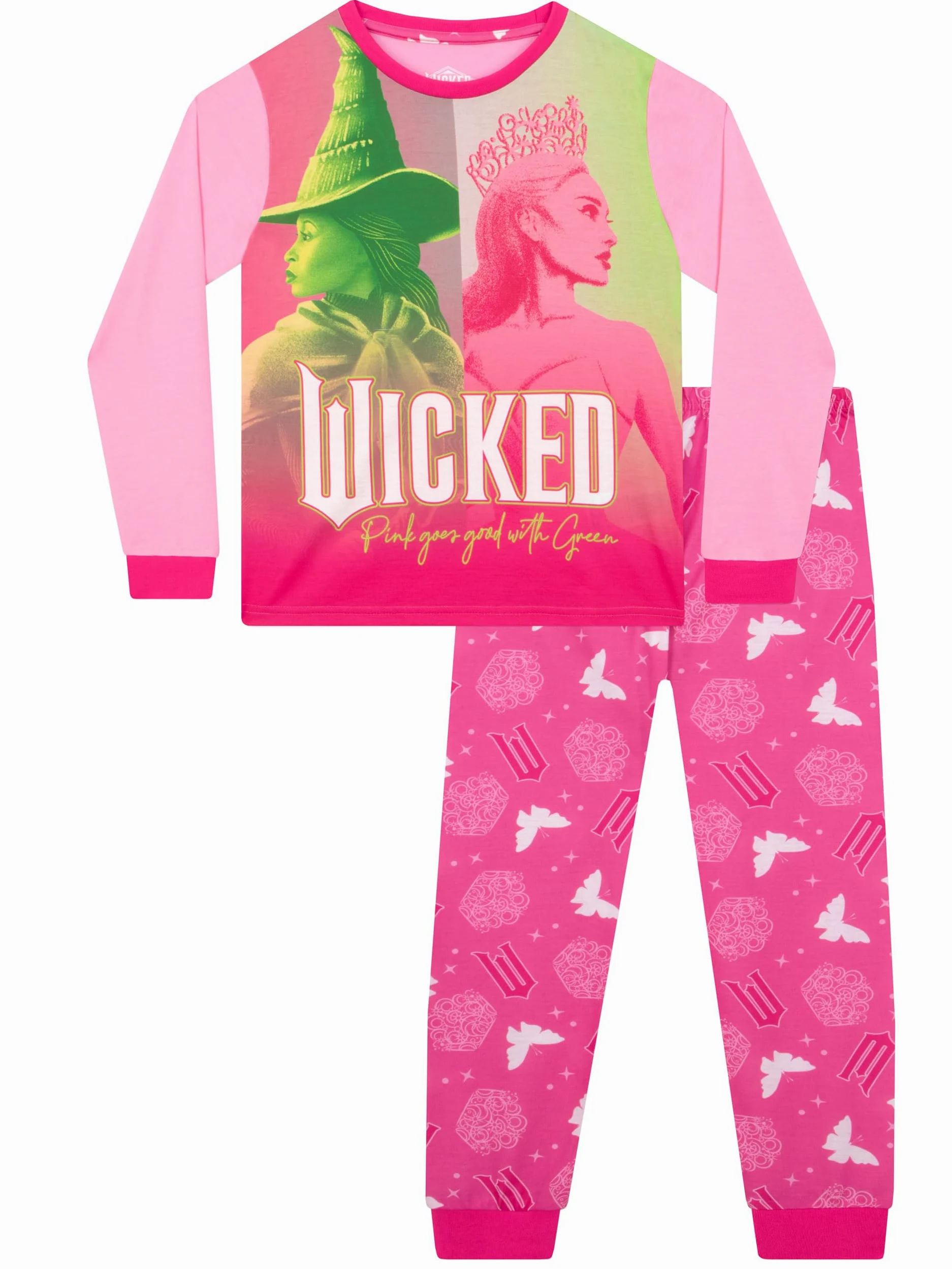 WICKED Piżamy Dla Dziewczynek Glinda Elphaba Zestaw