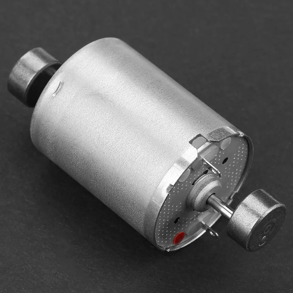 DC 12 V silnik wibracyjny z podwójnym wałem prądu stałego, elektryczny silnik wibracyjny o wysokim momencie obrotowym z 2 mimośrodowymi obrotowymi kołami, długość 31 mm