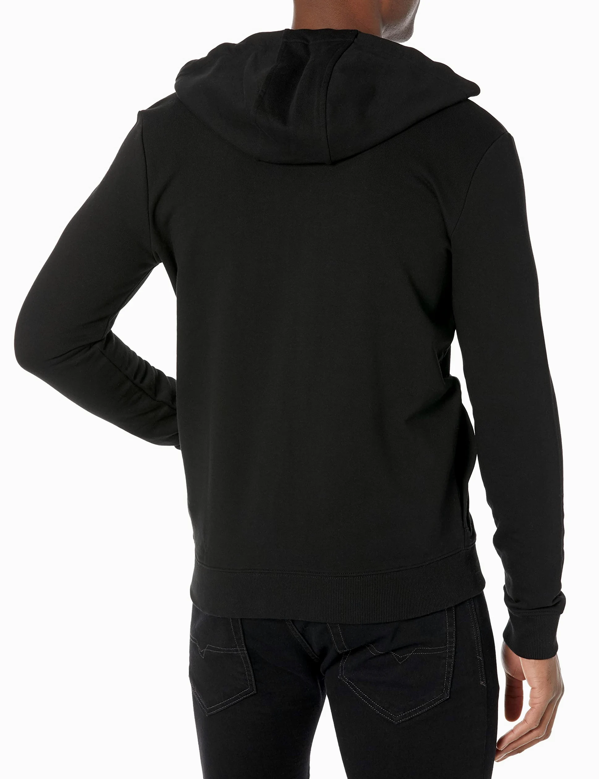 Hugo Boss Bluza z kapturem Mężczyźni Regular Fit Square Logo Jersey Hooded Zip Up Sweatshirt