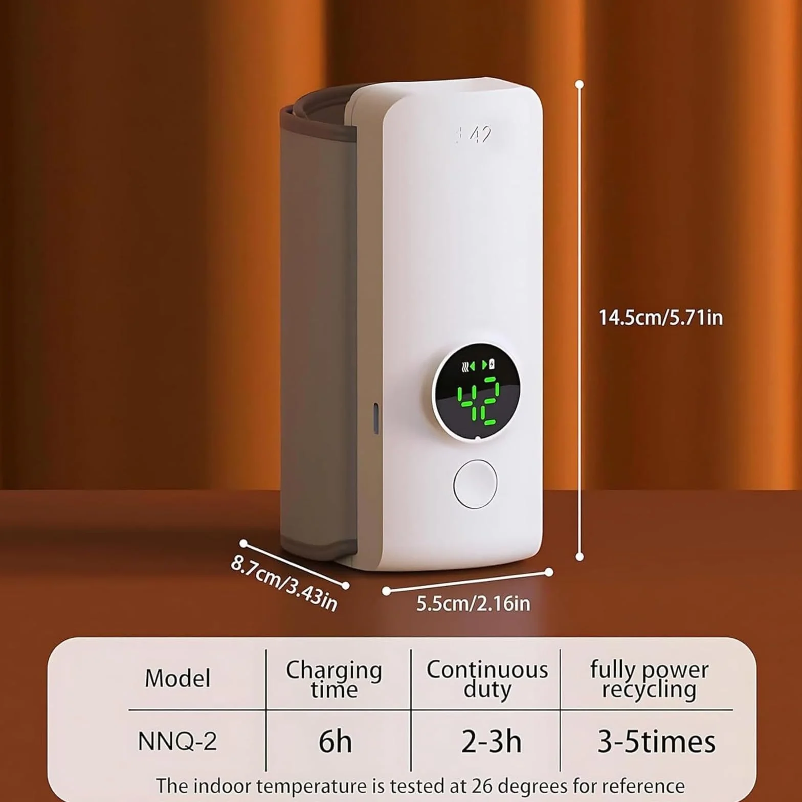Przenośny podgrzewacz do butelek dla niemowląt, ogrzewacz do butelek dla niemowląt, 6000 mAh, bezprzewodowy podgrzewacz do mleka z inteligentnym, podróżnym ogrzewaczem do butelek, szybkie ogrzewanie