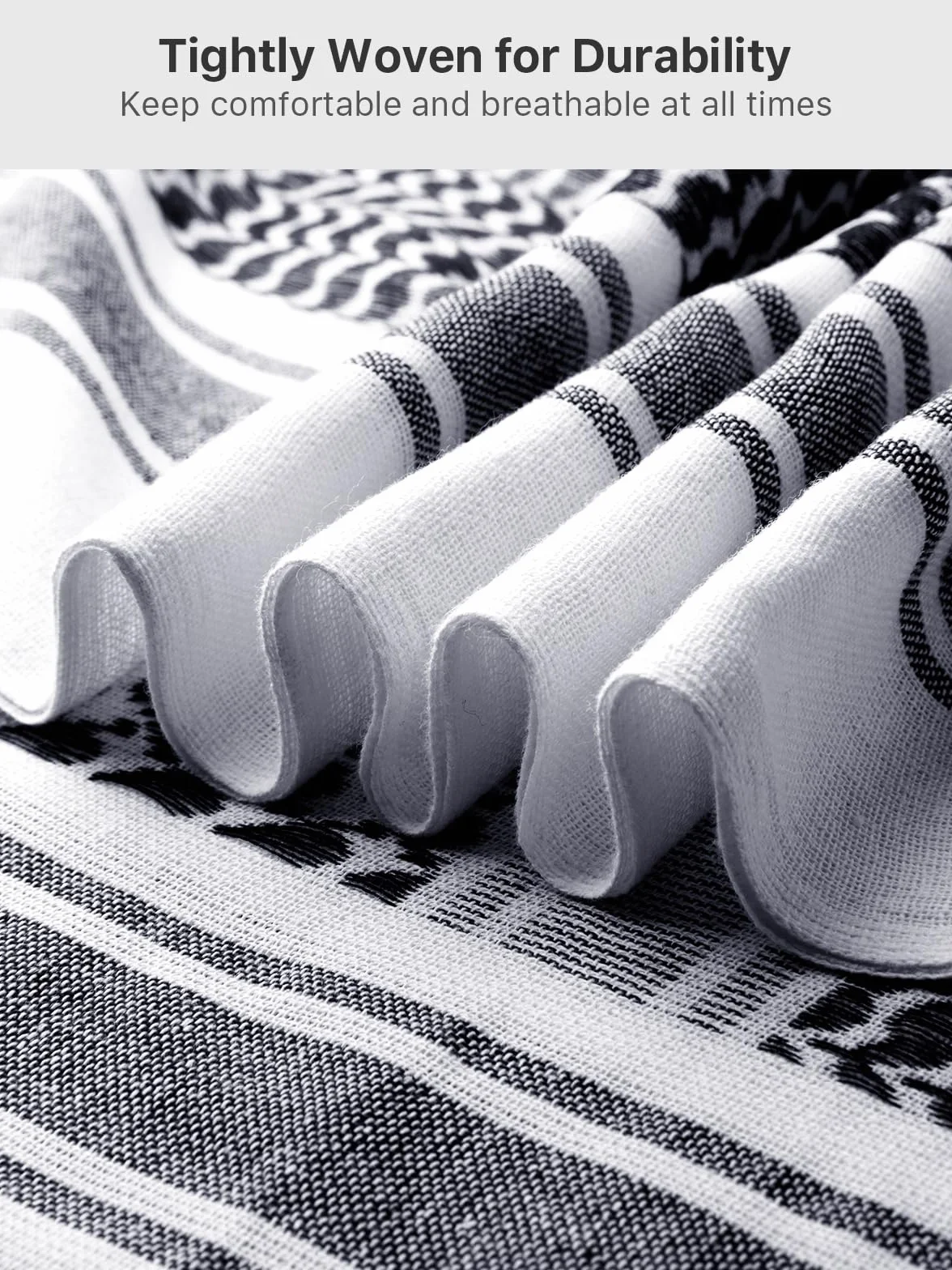 DARMOWA SOLDIER Scarf Military Shemagh Taktyczna Desert Keffiyeh Head Neck Scarf Arab Wrap with Tassel 100 x 100 cm