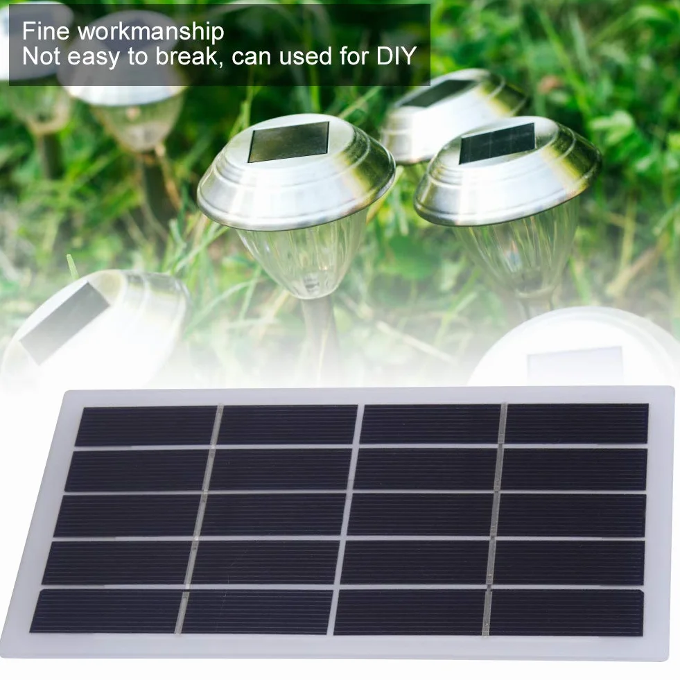 2W 5V Mini Panel Słoneczny, Krzem Polikrystaliczny DIY Panel Słoneczny, Przenośna ładowarka do Panelu Słonecznego, 173x99mm