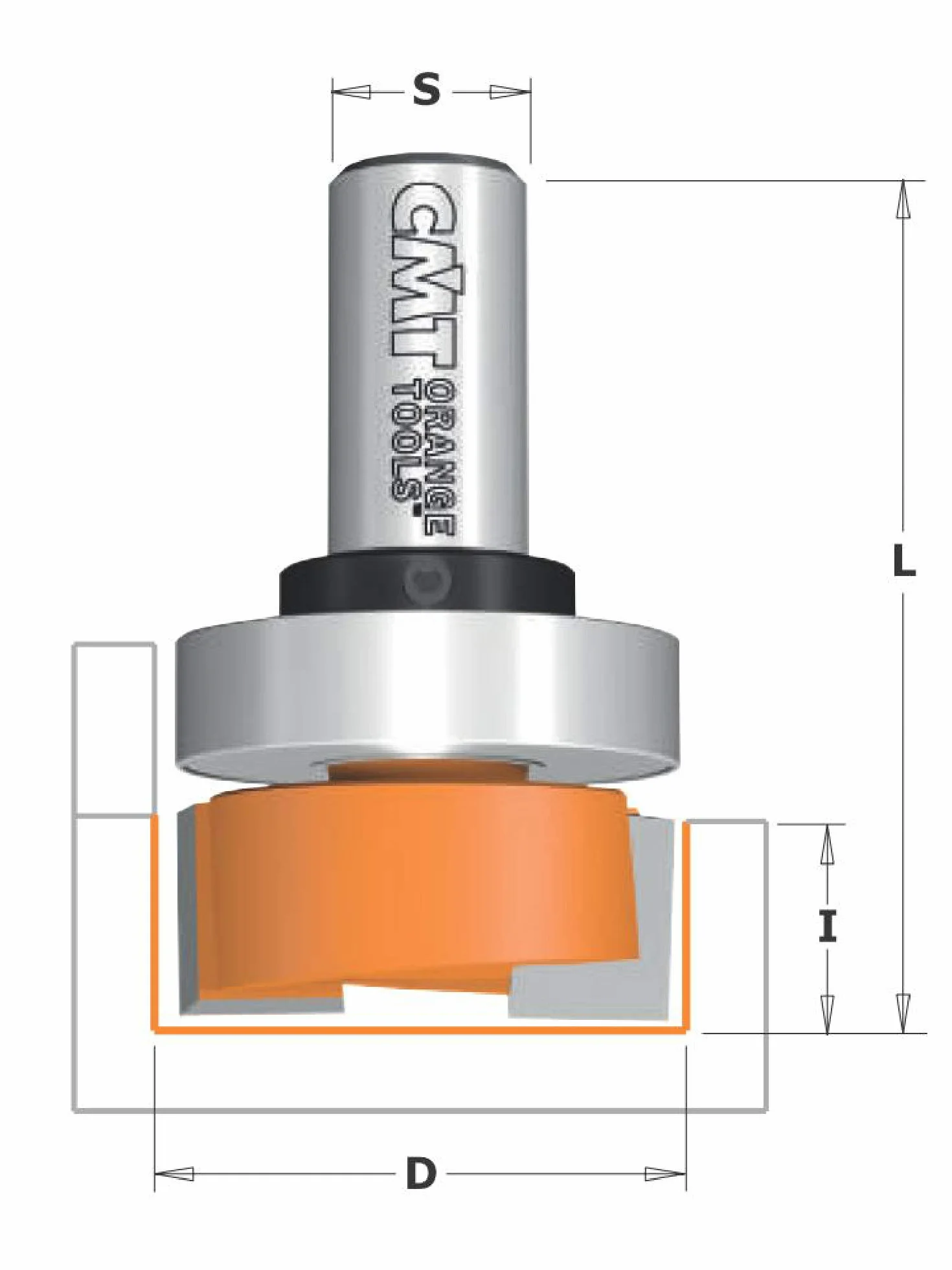 CMT Orange Tools 901.190.11 Frez rowkowy HM S 8 D 19 x 19 mm
