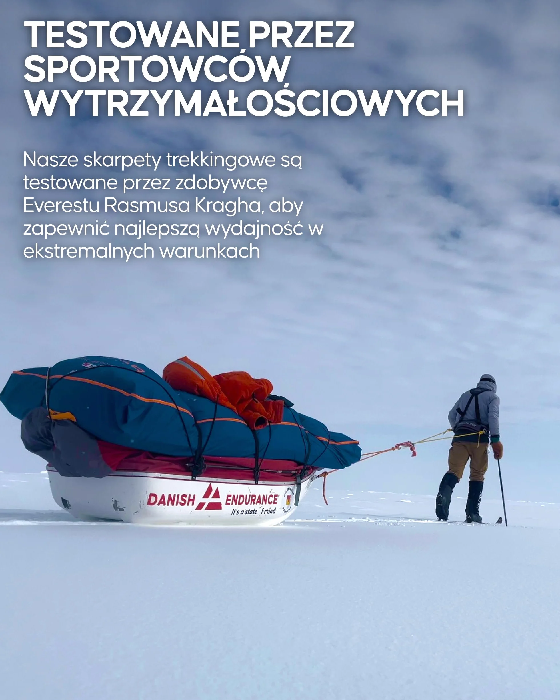 DANISH ENDURANCE Skarpety Trekkingowe Premium, Wełna Merino, Skarpety do Wędrówek, Damskie i Męskie 2-Pak
