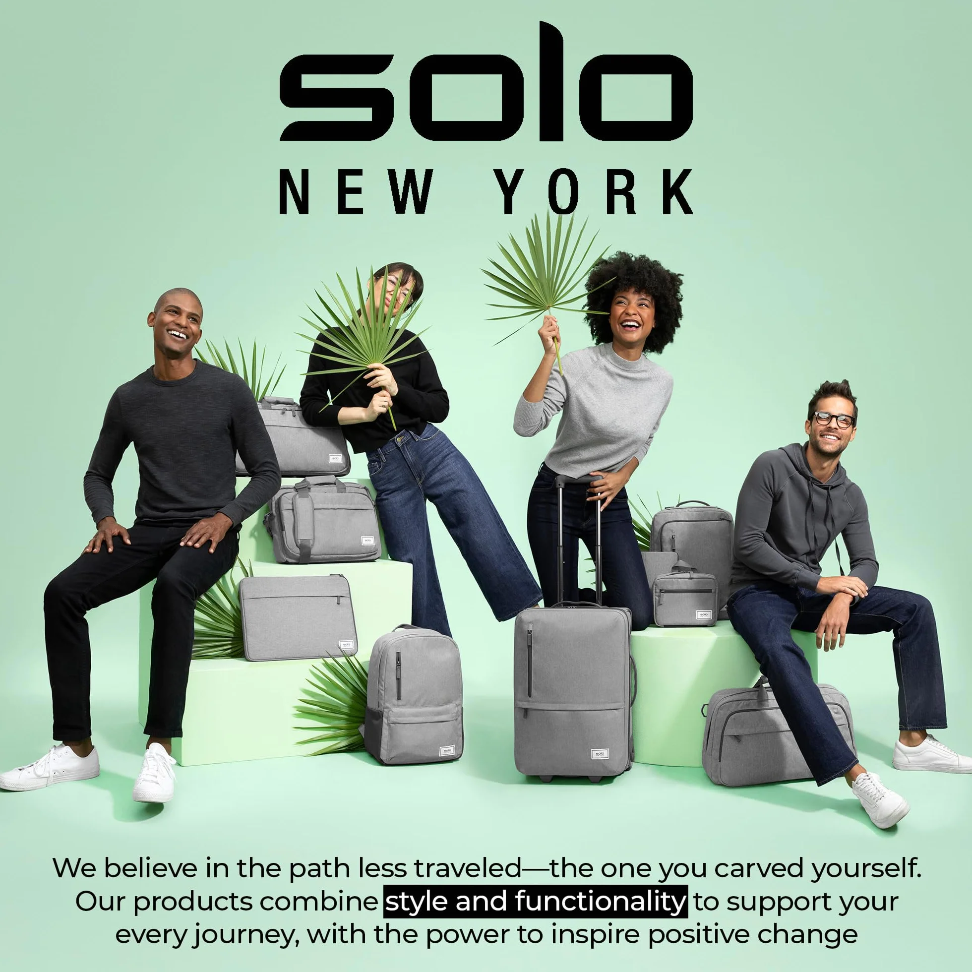 Solo New York Unisex wysokość, trwały plecak na laptopa, wysokość, trwały plecak na laptopa, szary, Rozmiar Uniwersalny