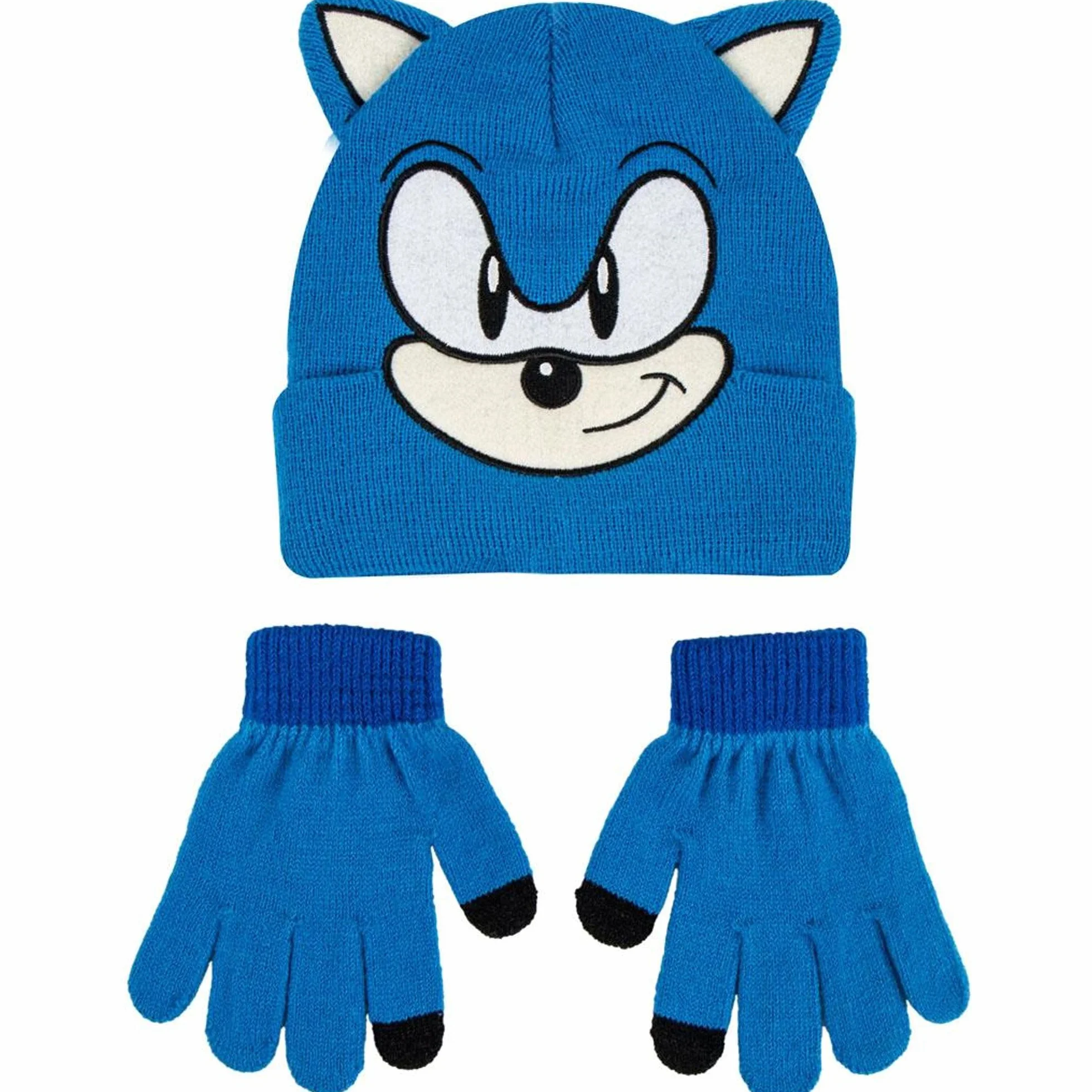 CERDÁ LIFE'S LITTLE MOMENTS Zestaw czapek i rękawiczek Sonic Oficjalna licencja Odzież termiczna dla dzieci 2 sztuki