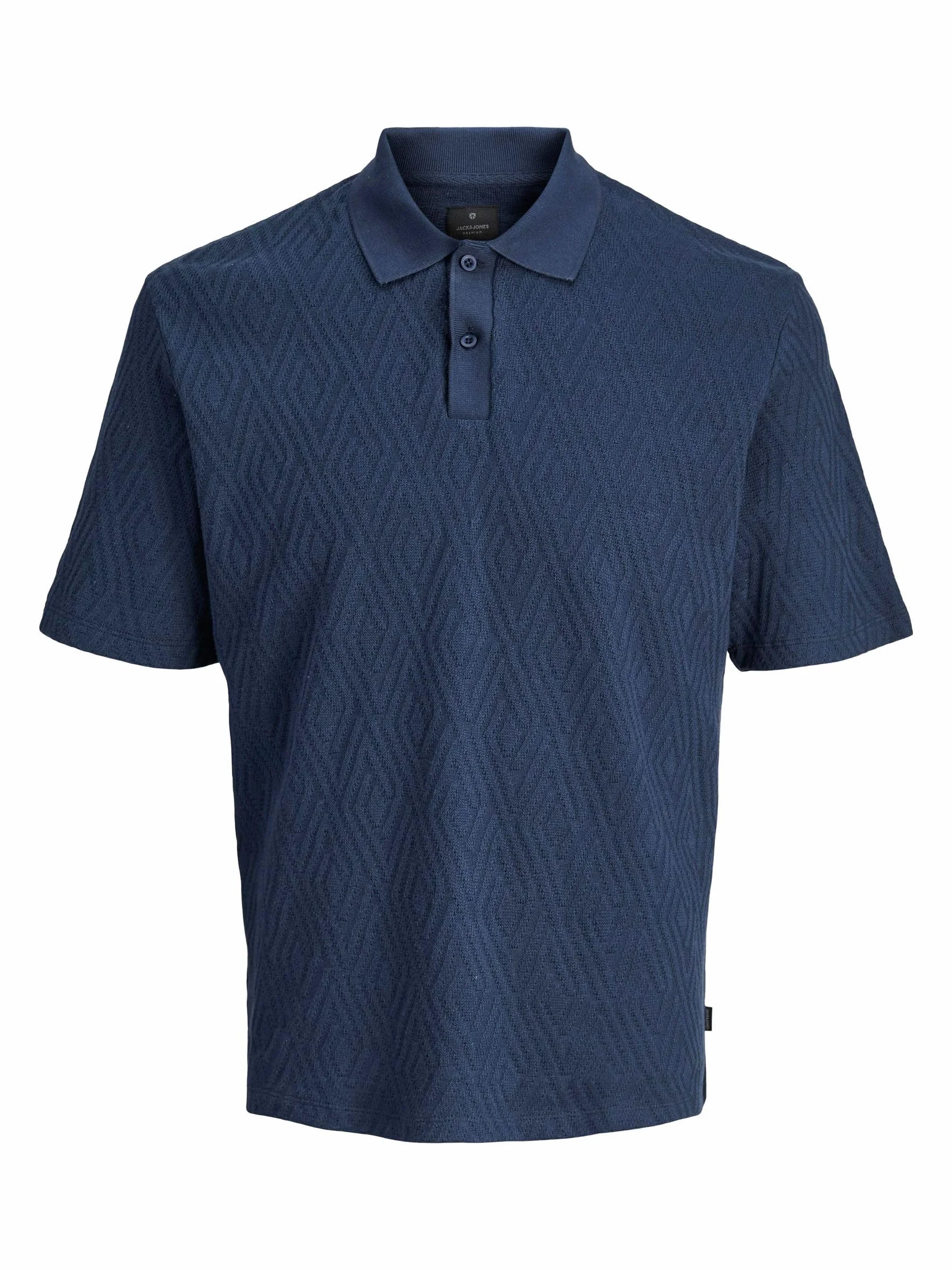 JACK & JONES Jprblanewtrent Ss Polo Sn, Black Iris, XXL