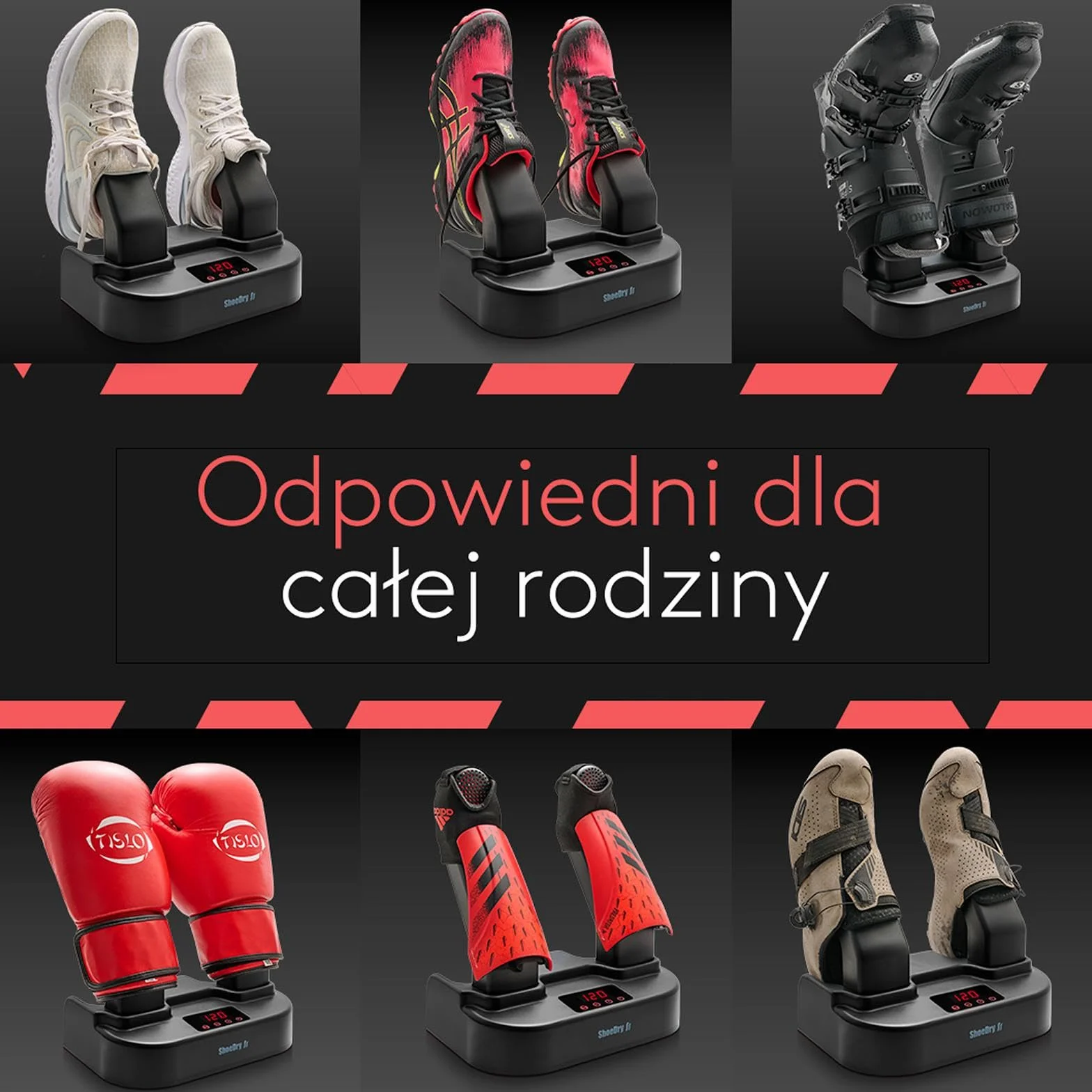 ShoeDry Ozone suszarka i odświeżacz do butów - suszarka do butów - suszarka do butów narciarskich - suszarka do butów