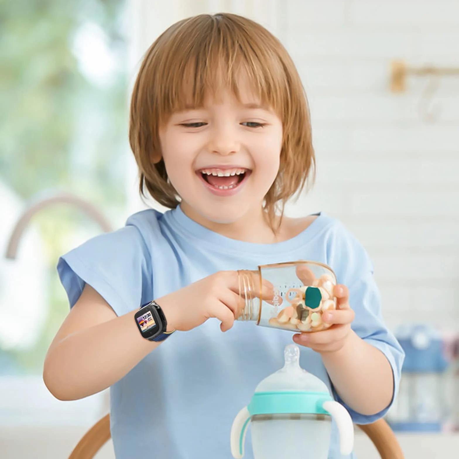 Xplora X5 Nylonowa bransoletka kompatybilna z Xplora Kids Smartwatch, regulowana, zamienna