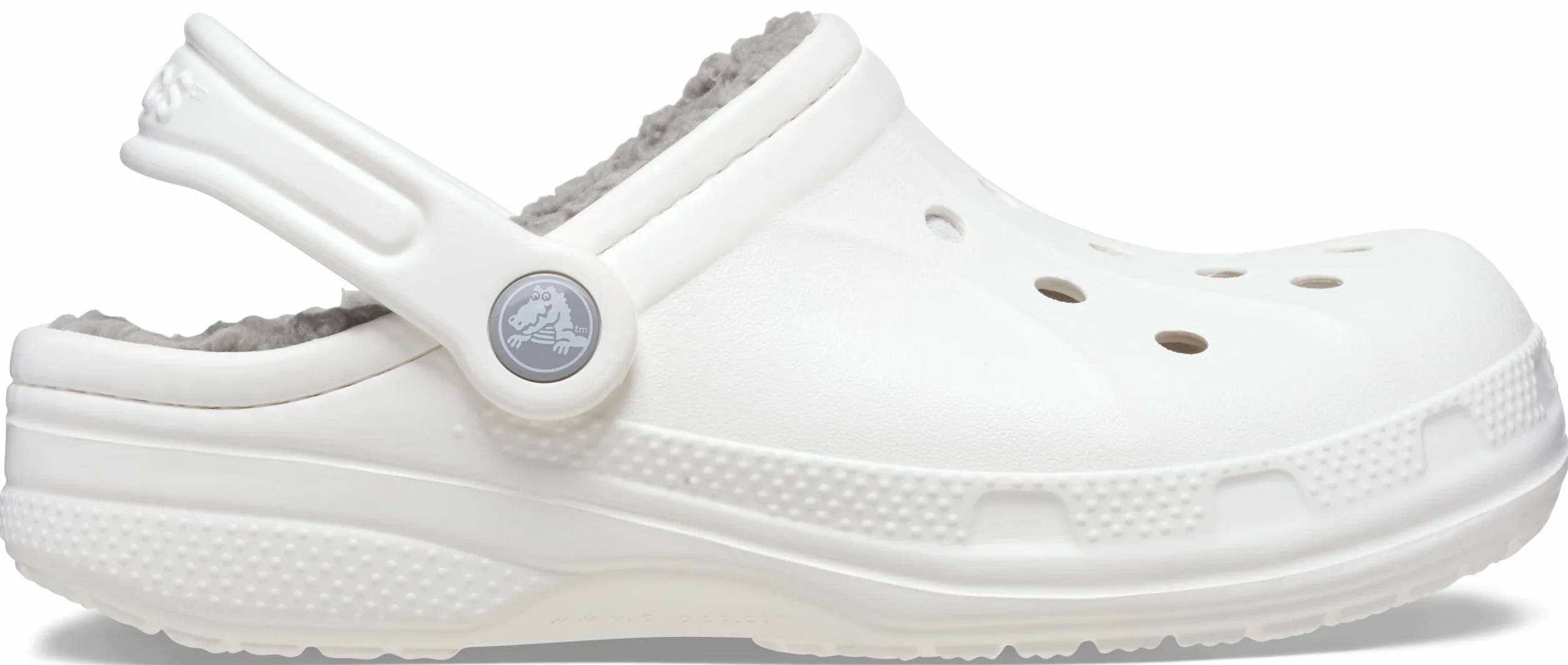 Crocs Unisex Ralen Clog z podszewką K, Biały jasnoszary, 6/7 UK Child