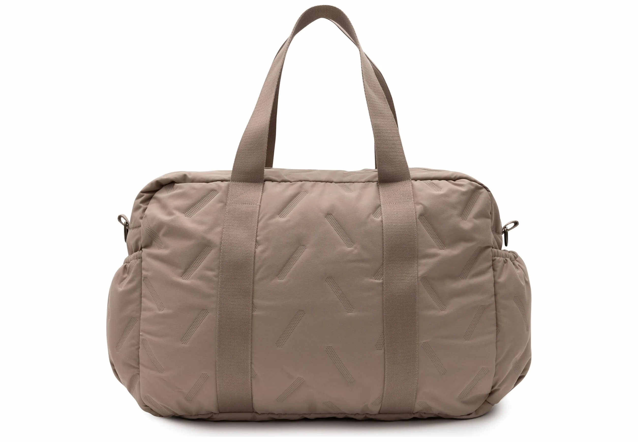 Jollein Torba do przewijania Embossed Lily – mleczna kawa – stylowa torba do przewijania z wytłoczonym wzorem, odporna na działanie wody i łatwa w pielęgnacji, regulowany pasek na ramię – 42 x 30 x 15