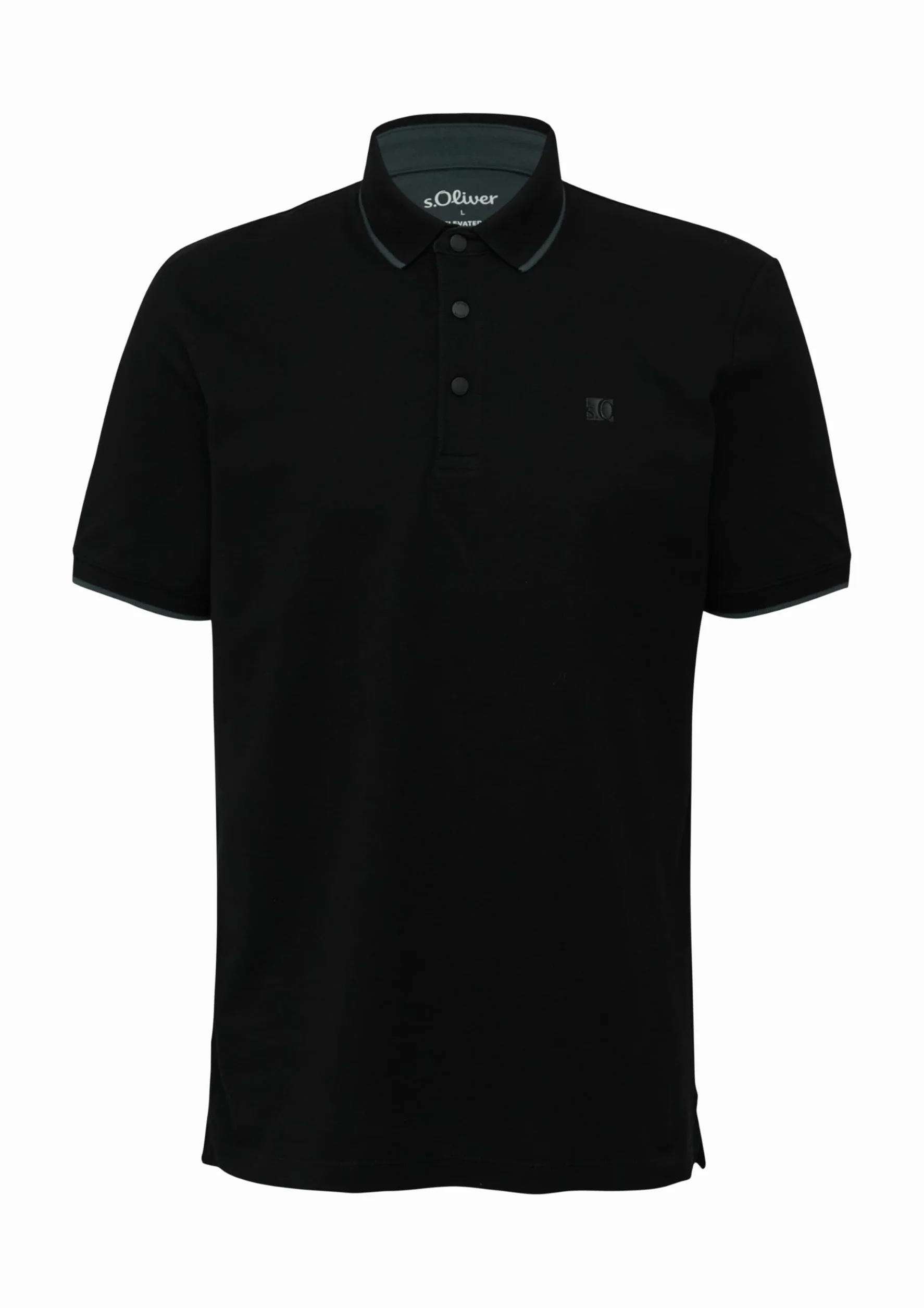 s.Oliver Męska koszulka polo sportowa, czarny, XL