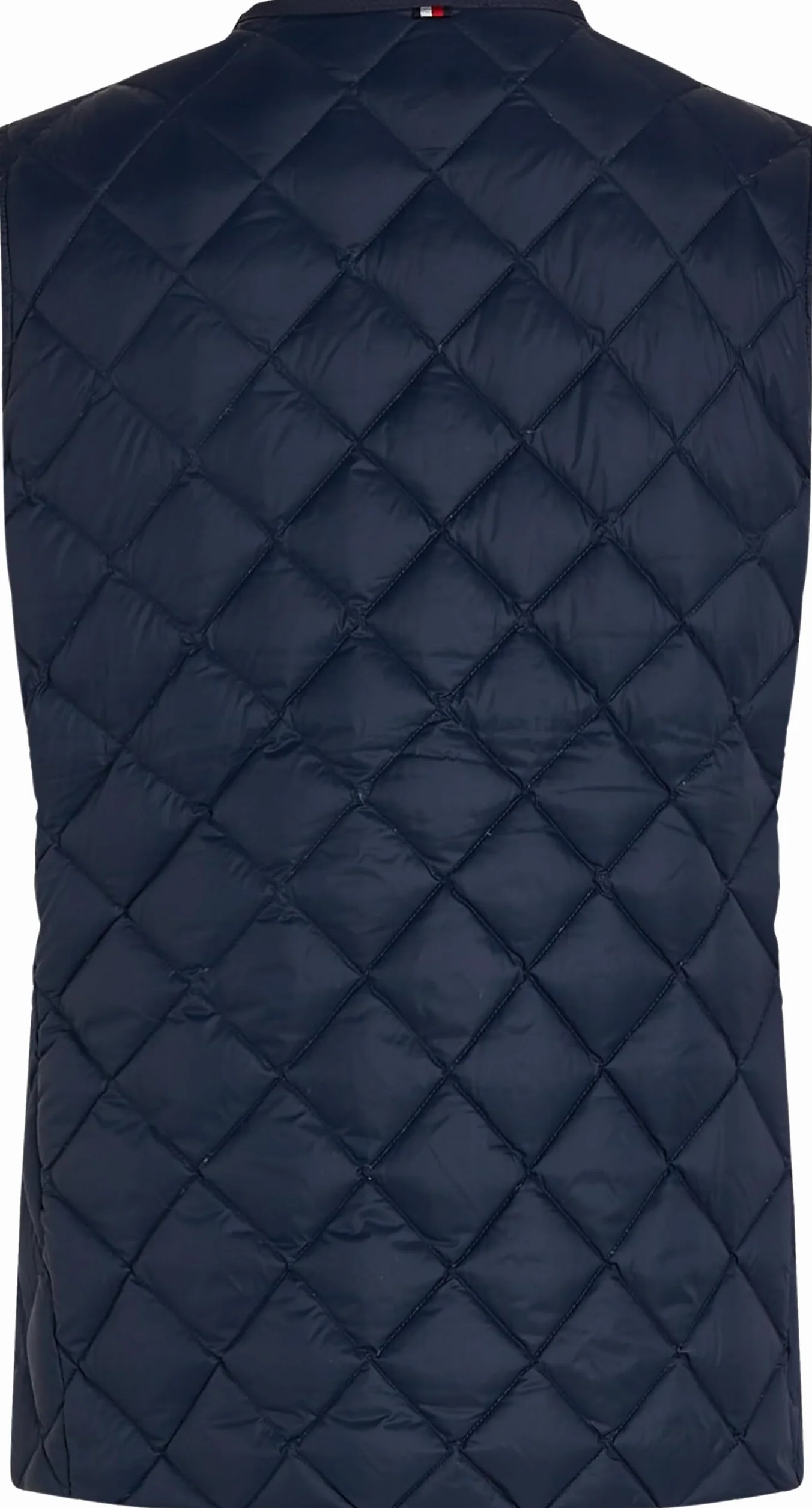 Tommy Hilfiger Damska kurtka bez rękawów pikowana kołnierzyk cienka kamizelka, Niebieski (Dark Night Navy), 3XL