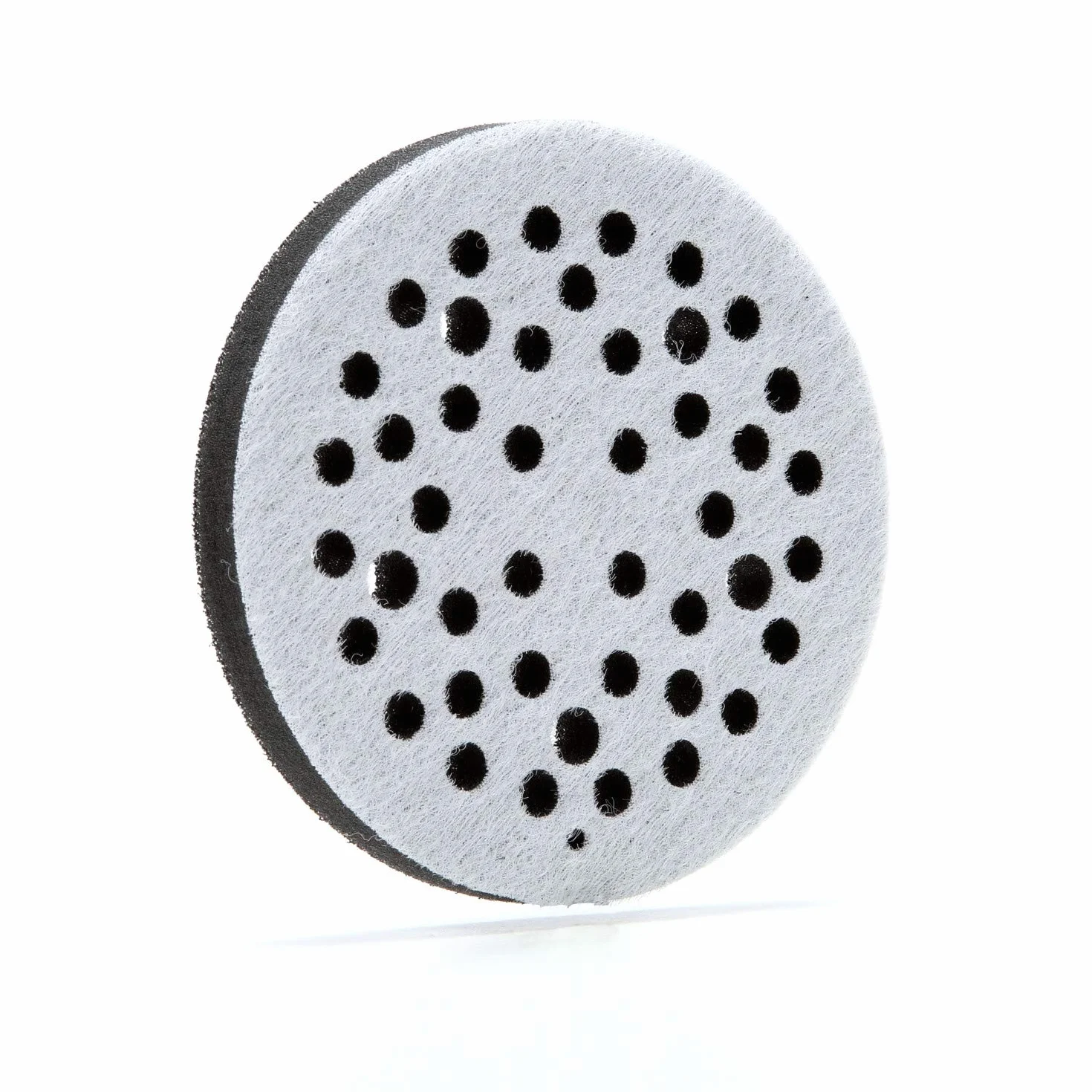 Cubitron 3M Clean Sanding Soft Interface Podkładka tarczowa, 44 otwory - Podkładka do kopii zapasowej do szlifierki próżniowej - mocowanie na haczyk i pętelkę - 12 cm x,5" - 28321 - czarna