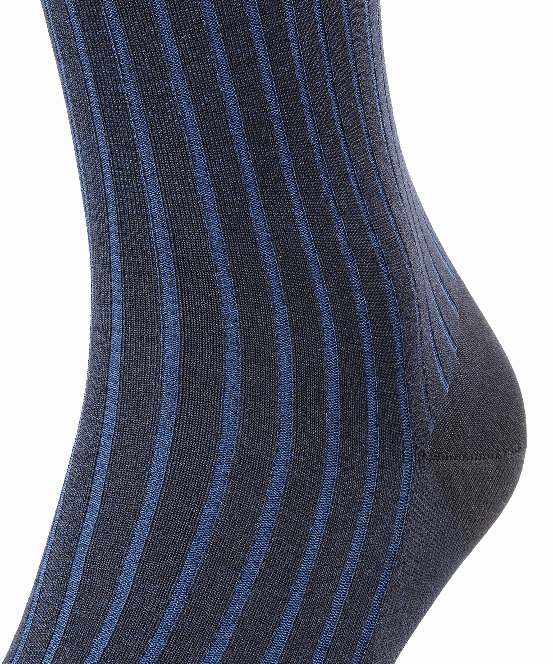 FALKE Mężczyźni Podkolanówki Shadow M Kh Bawełna długie z wzorem 1 Para, Niebieski Lupine 6360, 43-44