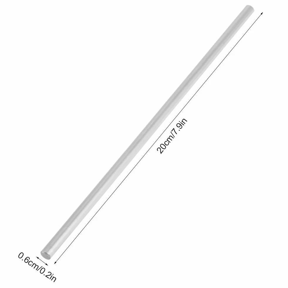 Precyzyjny Wał Liniowy 6mm x 200mm ze Stali łożyskowej do Drukarek 3D i Systemów Automatyzacji Przemysłowej Wysokiej Jakości