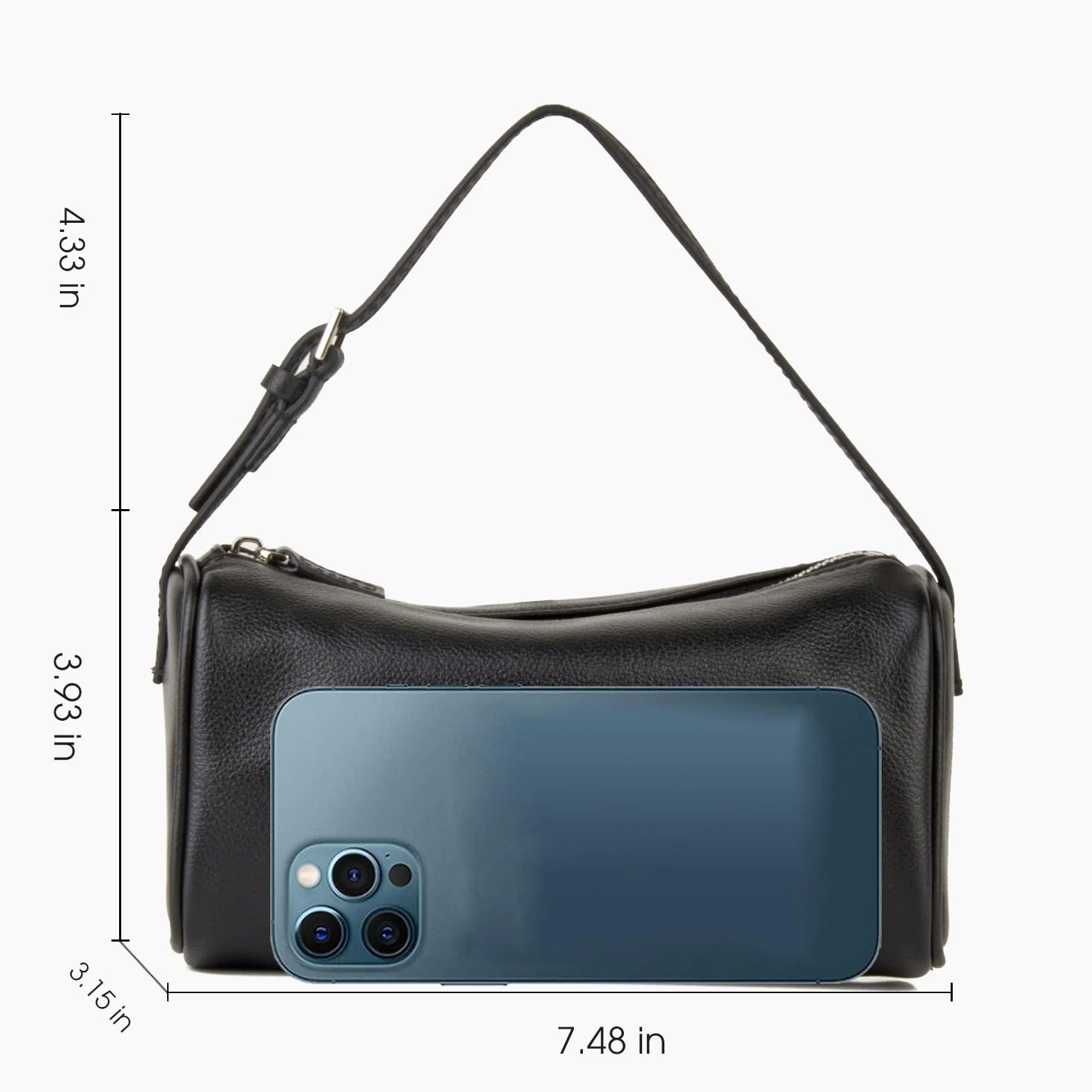 DONNAIN Wysokiej jakości torebki crossbody ze skóry licowej dla kobiet, torby hobo dla kobiet, crossbody z regulowanym paskiem