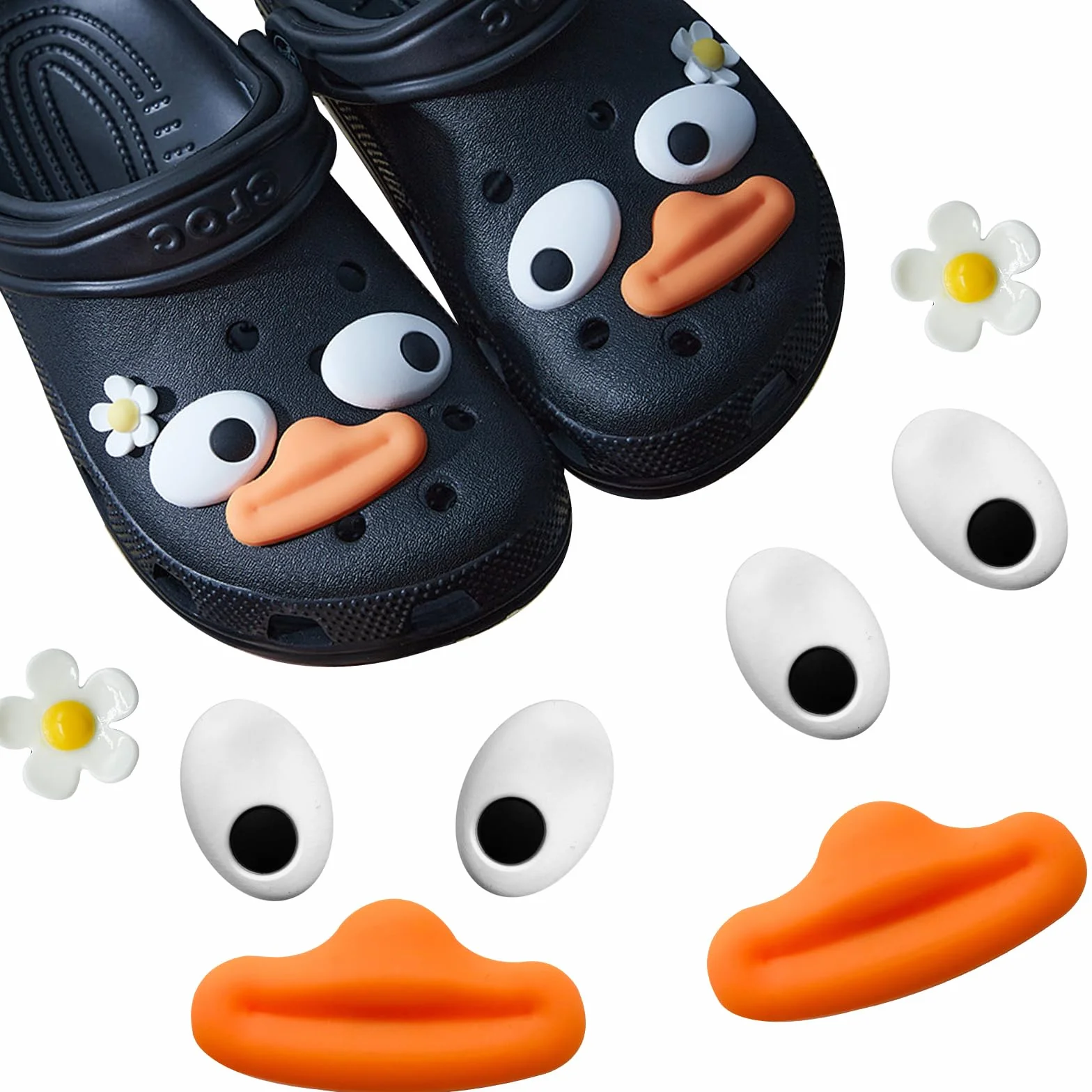 Śmieszne Zawieszki do Crocs, 8 Szt. - Urocze Dekoracje do Butów, Chodaków i Sandałów - Akcesoria dla Nastolatek