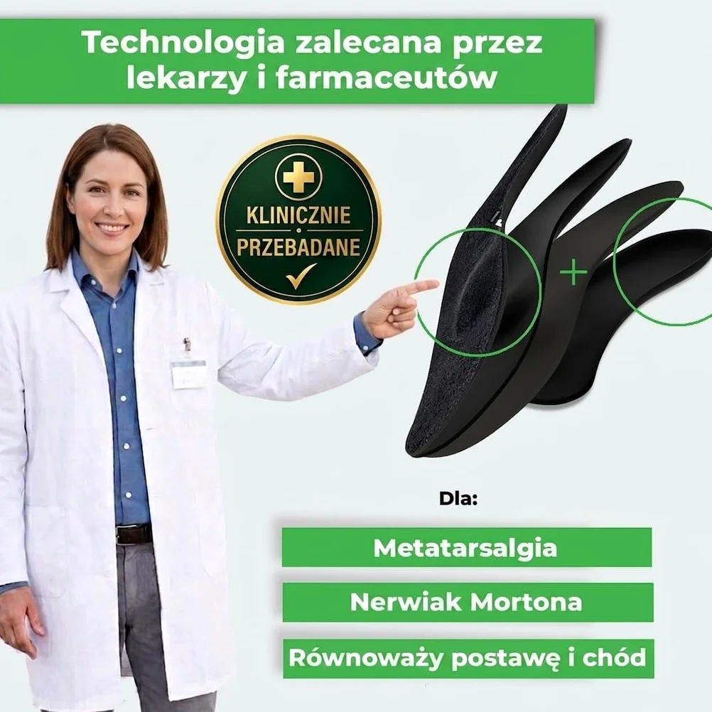 SMOU Wkładki Metatarsalne Premium z Podparciem Łuku i Stabilizacją