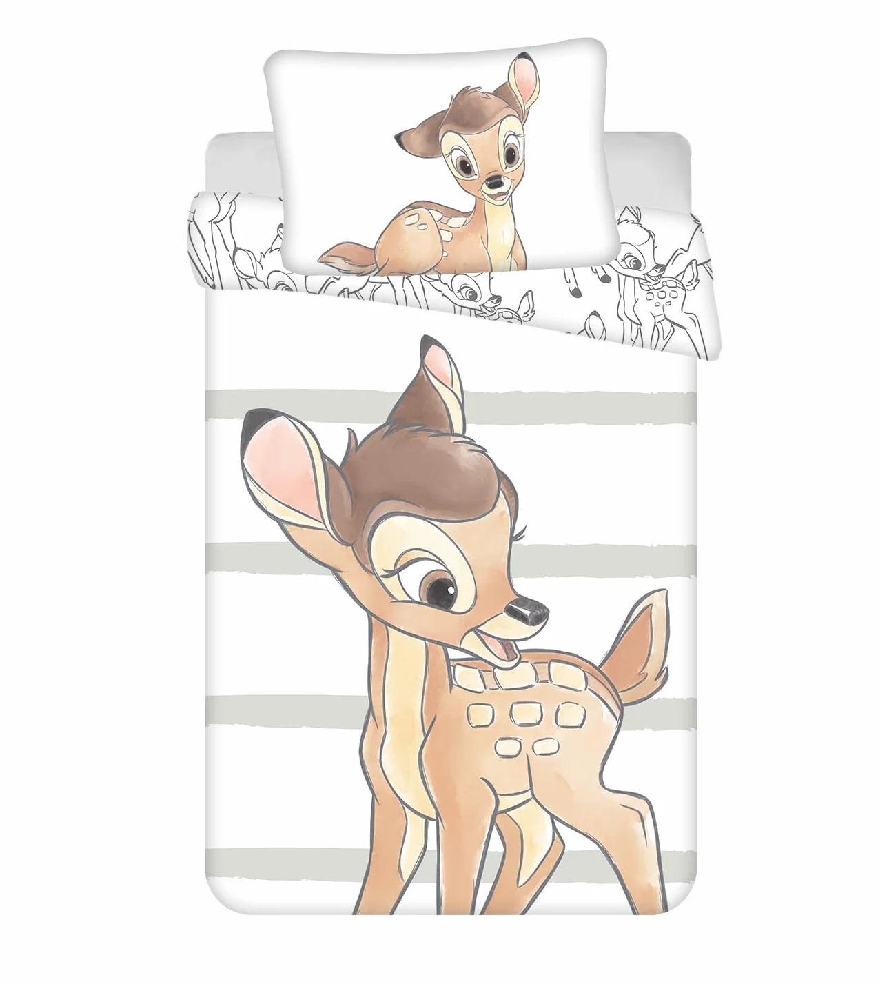 Disney Bambi komplet pościeli dziecięcej 100 x 135 cm + 40 x 60 cm bawełna