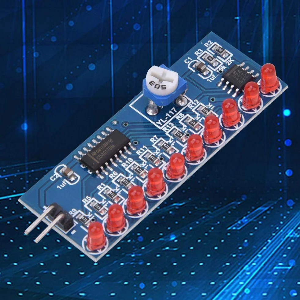 2 stücke Wasser Fließendes Licht Modul NE555 + CD4017 LED Chaser LED Lauflicht
