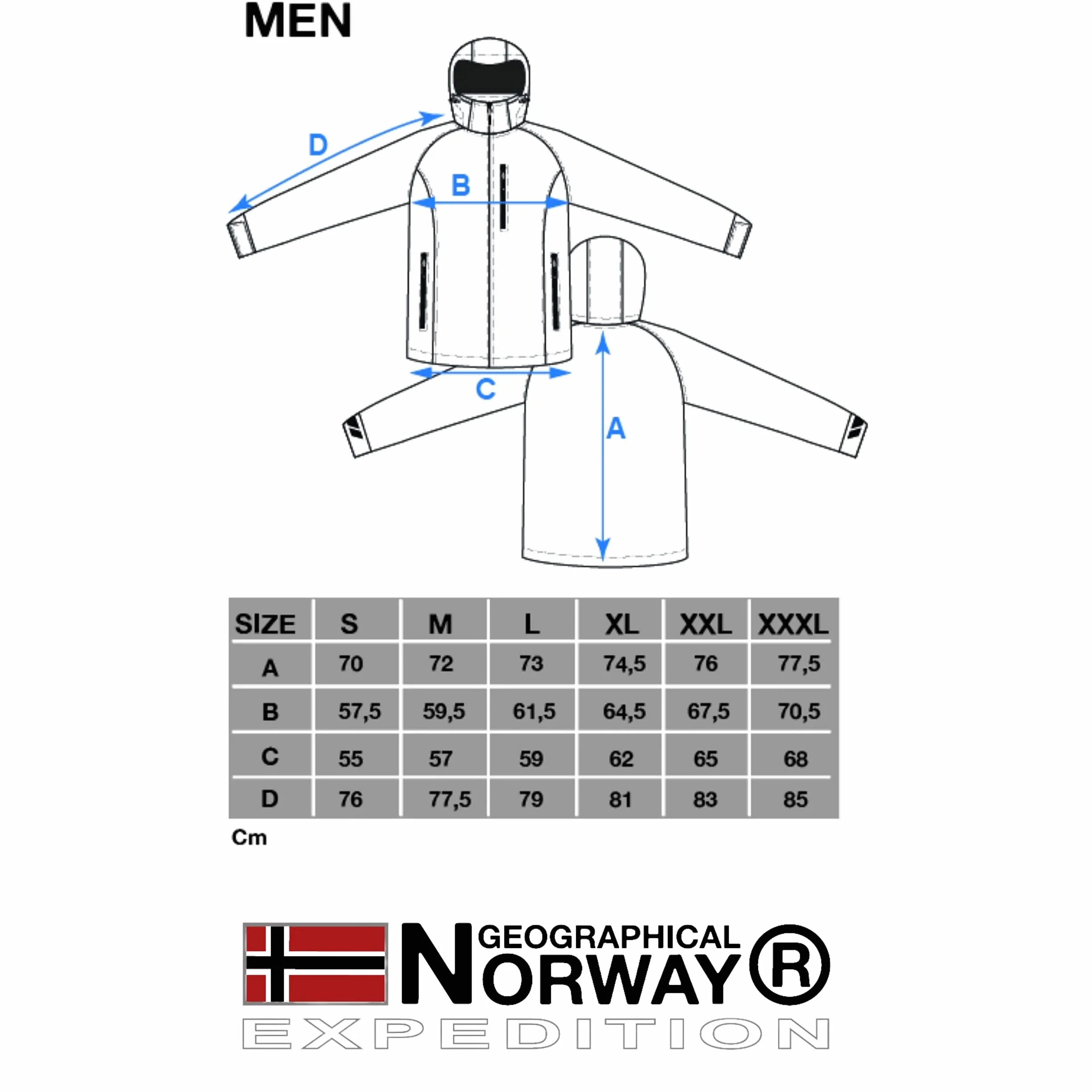 Geographical Norway Kurtka Mężczyźni Techno