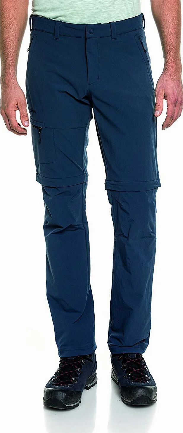 Schöffel Pants Koper1 Zip Off - Elastyczne spodnie męskie z funkcją Zip-Off, szybkoschnące i chłodzące spodnie trekkingowe z 4-kierunkowego stretchu Mężczyźni