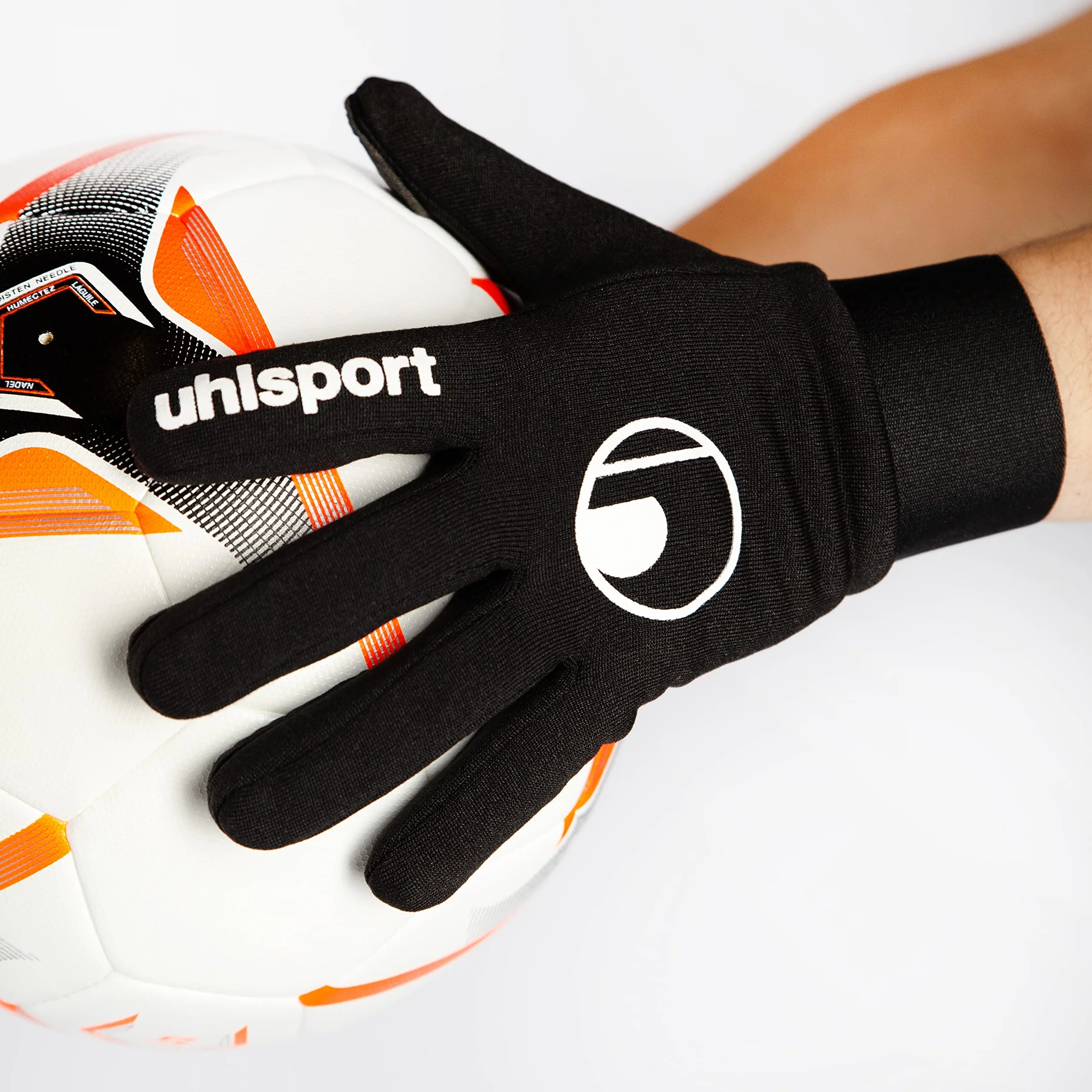 uhlsport Męskie rękawice dla graczy; czarne