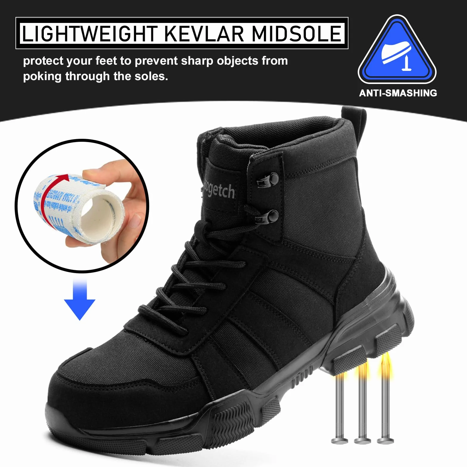 Nasogetch Buty ochronne stalowe noski męskie damskie robocze