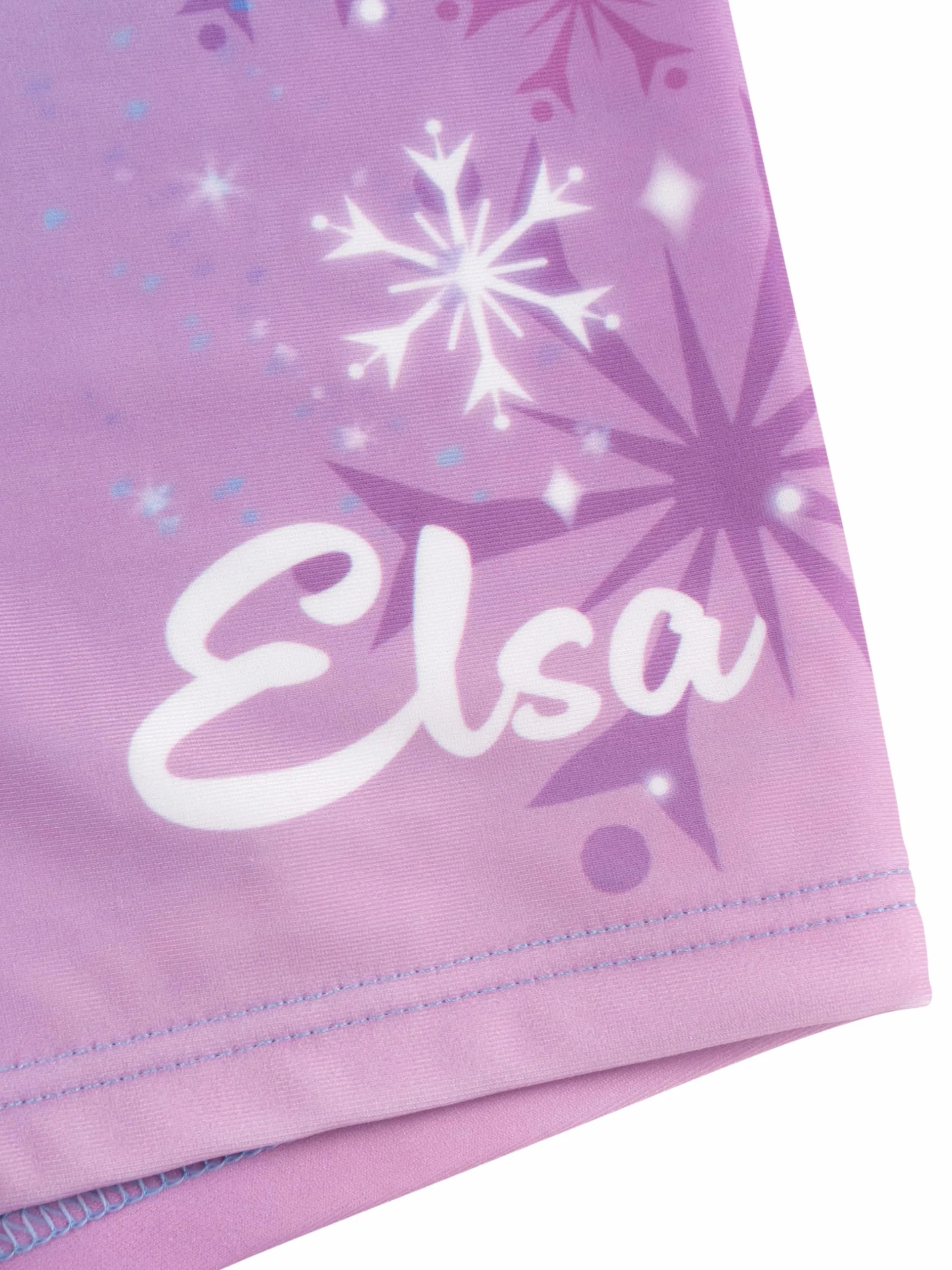 United Labels Disney Królowa Lodu kostium kąpielowy dwuczęściowy, ochrona przed promieniowaniem UV 30, dla dziewcząt, ELSA, fioletowy, moda kąpielowa dla dzieci z koszulką i kąpielówkami, strój