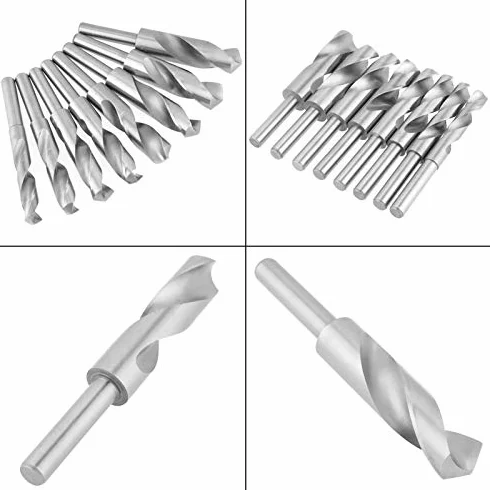 Zestaw Wierteł do Metalu z Hartowanej Stali Ulepszanej Cieplnie 6szt Uniwersalny Zestaw Wierteł HSS do Metalu 14/16/18/19/21/22/24/25 Mm dla Stolarzy Budowniczych Elektryków Amatorów Stylistów Itp.
