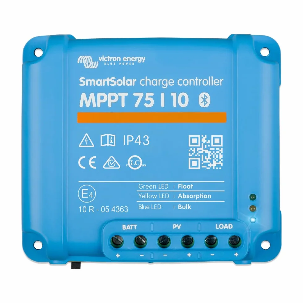 Victron Energy SmartSolar MPPT 75V 10 amp 12/24-Volt Kontroler Ładowania Słonecznego (Bluetooth)