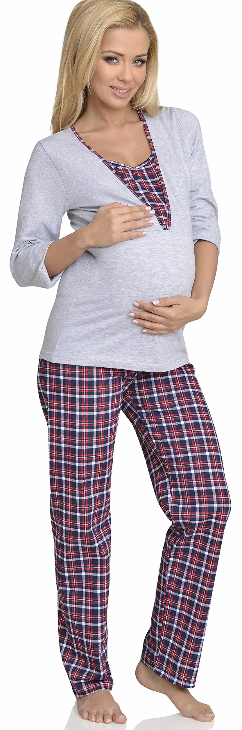 Be Mammy Piżama Damska Piżama do Karmienia 1N2TT2