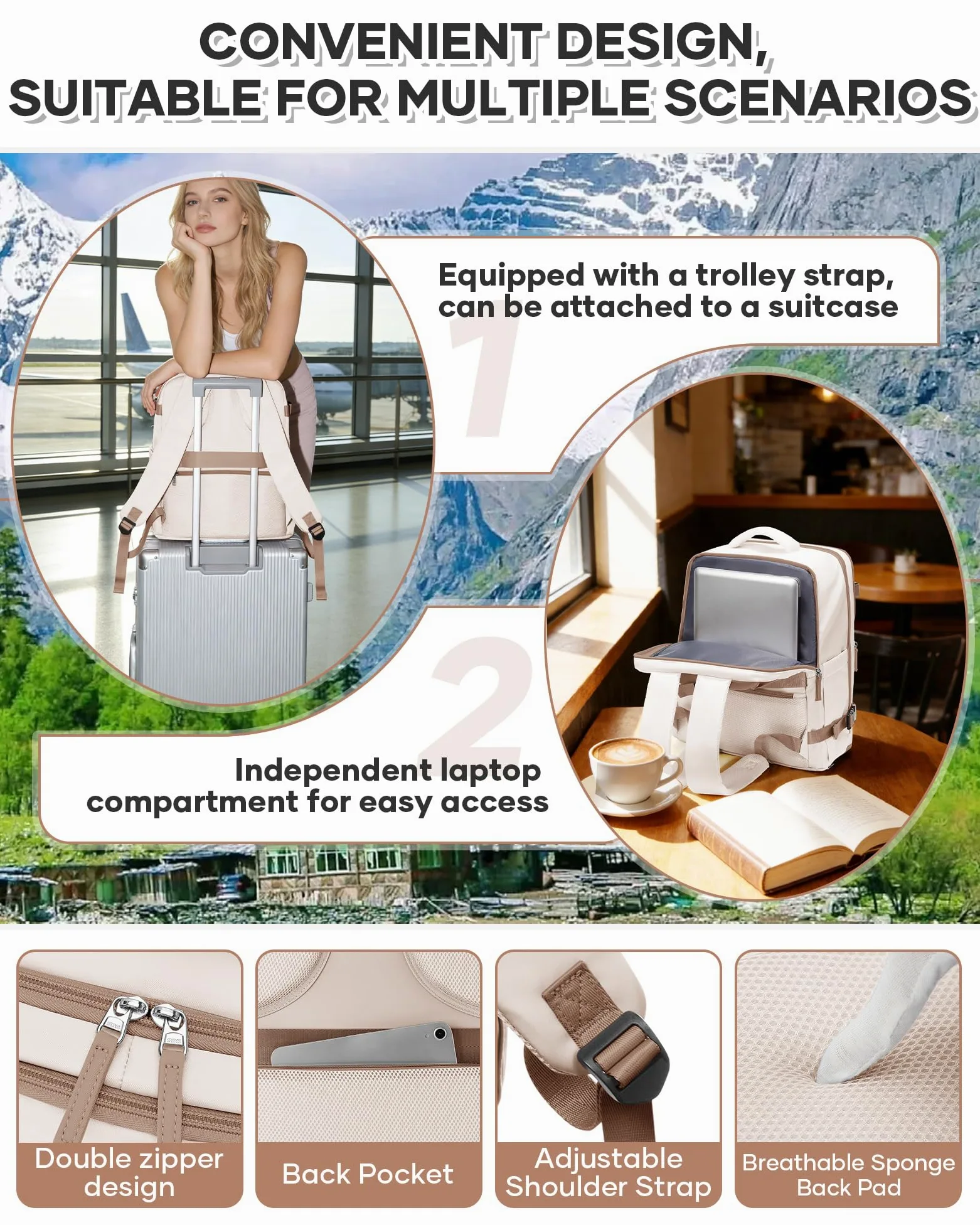 BJLFS Plecak próżniowy torba podróżna z pompką Ryanair torby kabinowe 40 x 30 x 20 cm torba podręczna Wizzair Easyjet Vueling bagaż podręczny worki próżniowe do podróży wodoodporny plecak na laptopa