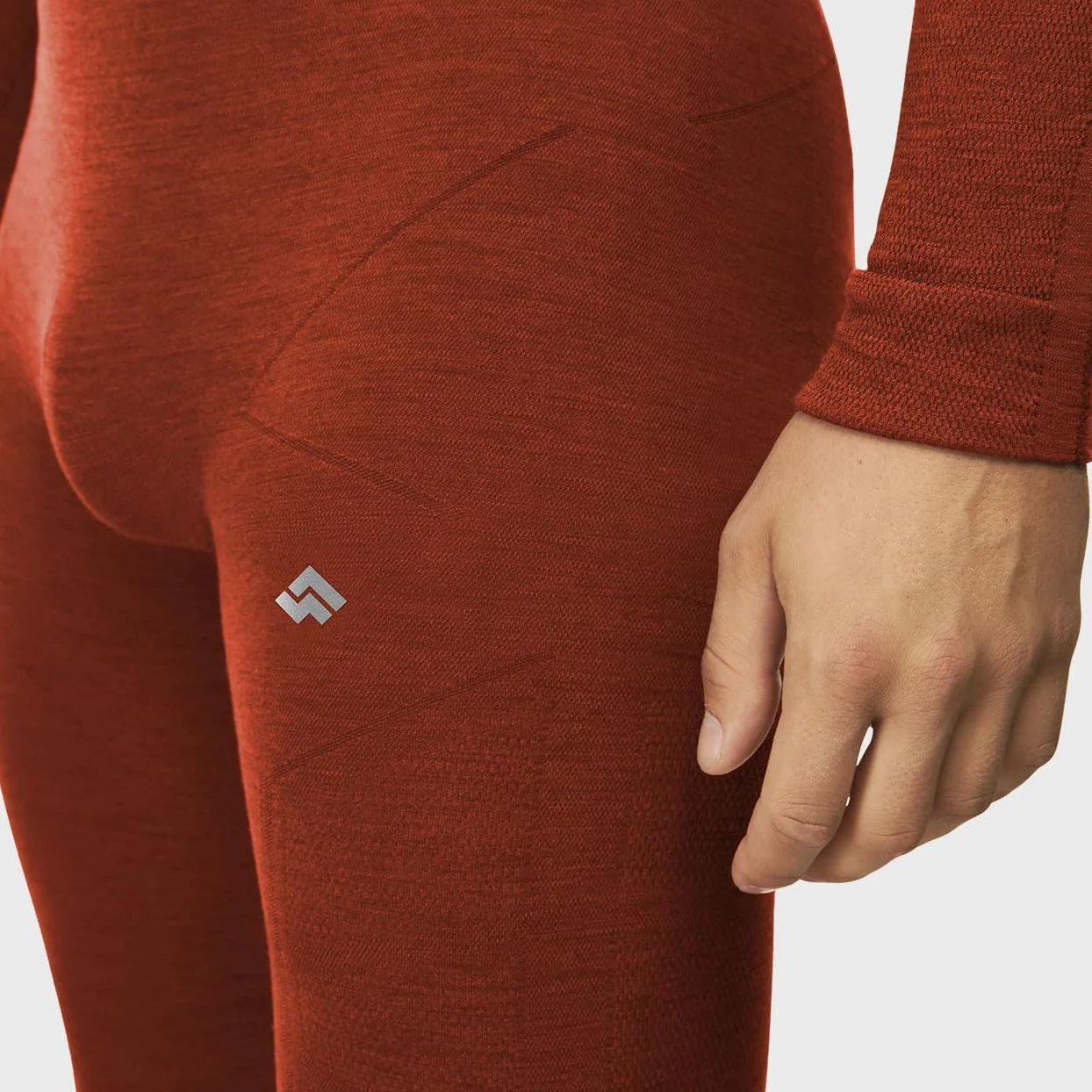 Alpinus Bielizna termoaktywna unisex Set Merino Aoraki pomarańczowe GT11910