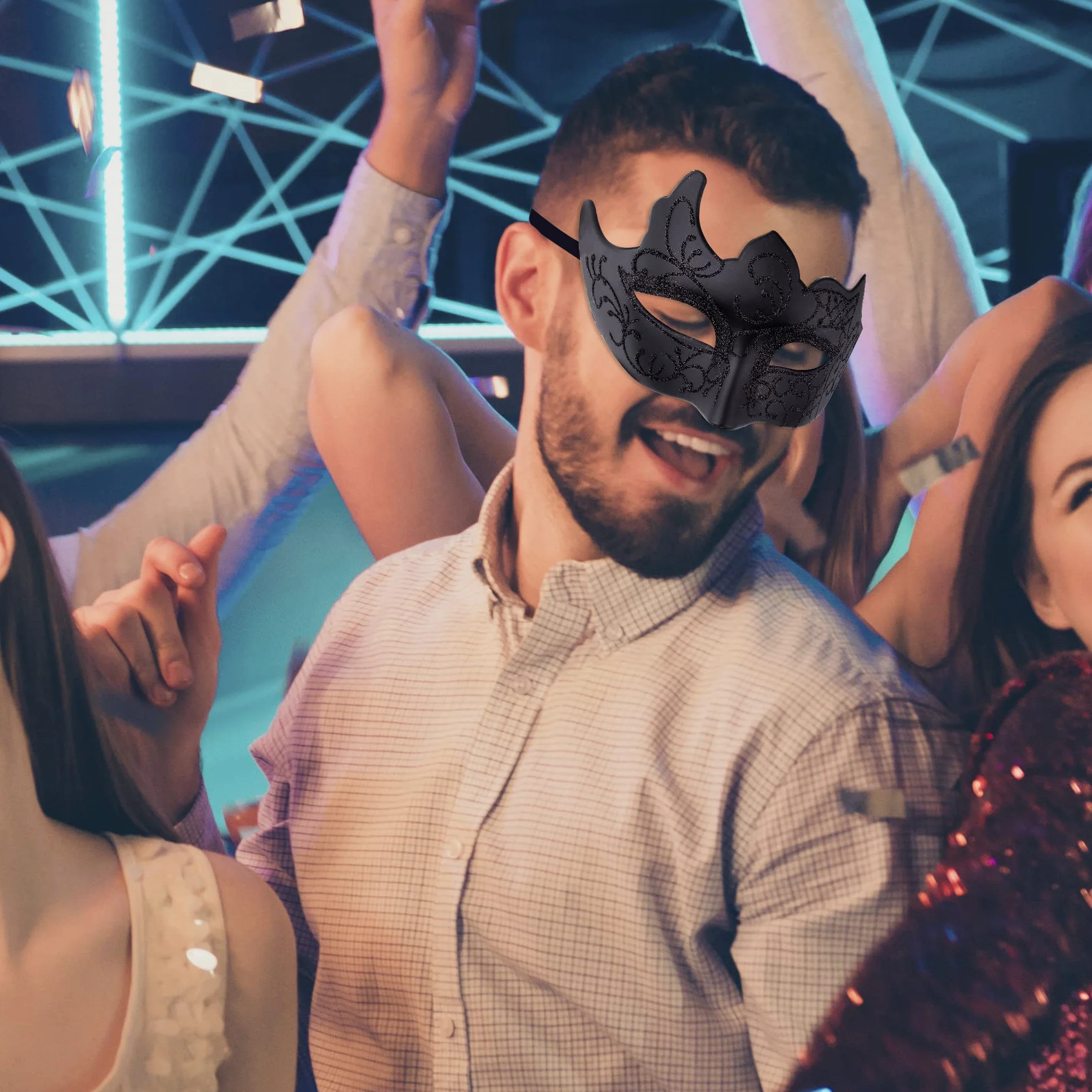 SIQUK Maska wenecka para maskarada maskarada dla kobiet