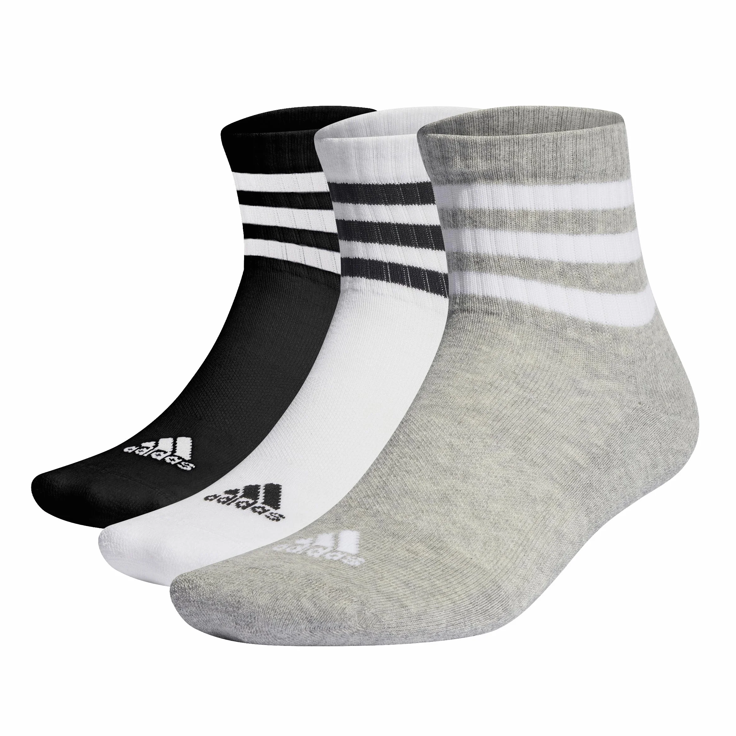 Adidas 3-paski amortyzowane skarpety unisex