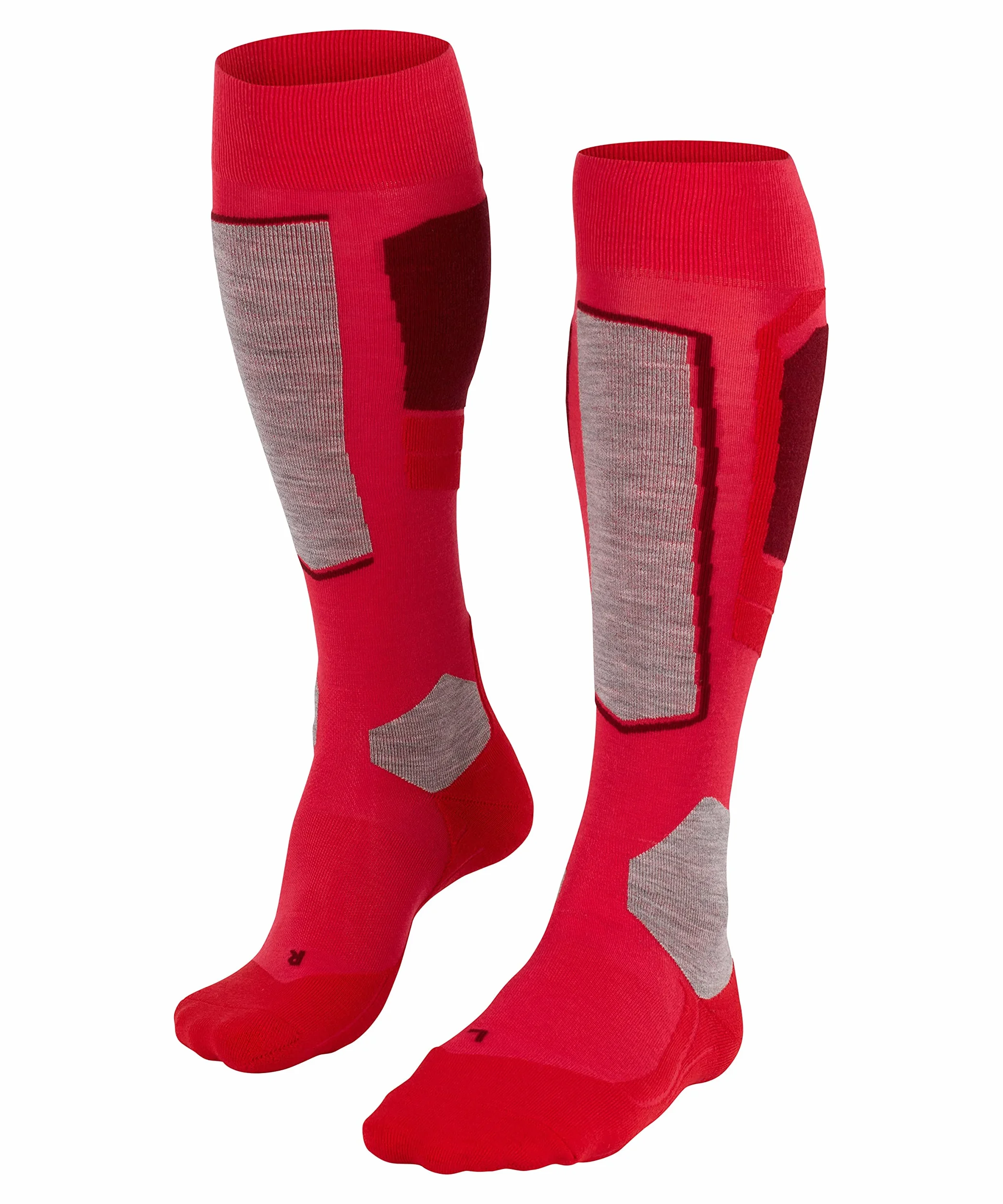 FALKE Kobiety Skarpety narciarskie SK4 Advanced W Kh Wełna ciepłe cienkie 1 Para, Czerwony Rose 8680-O, 39-40