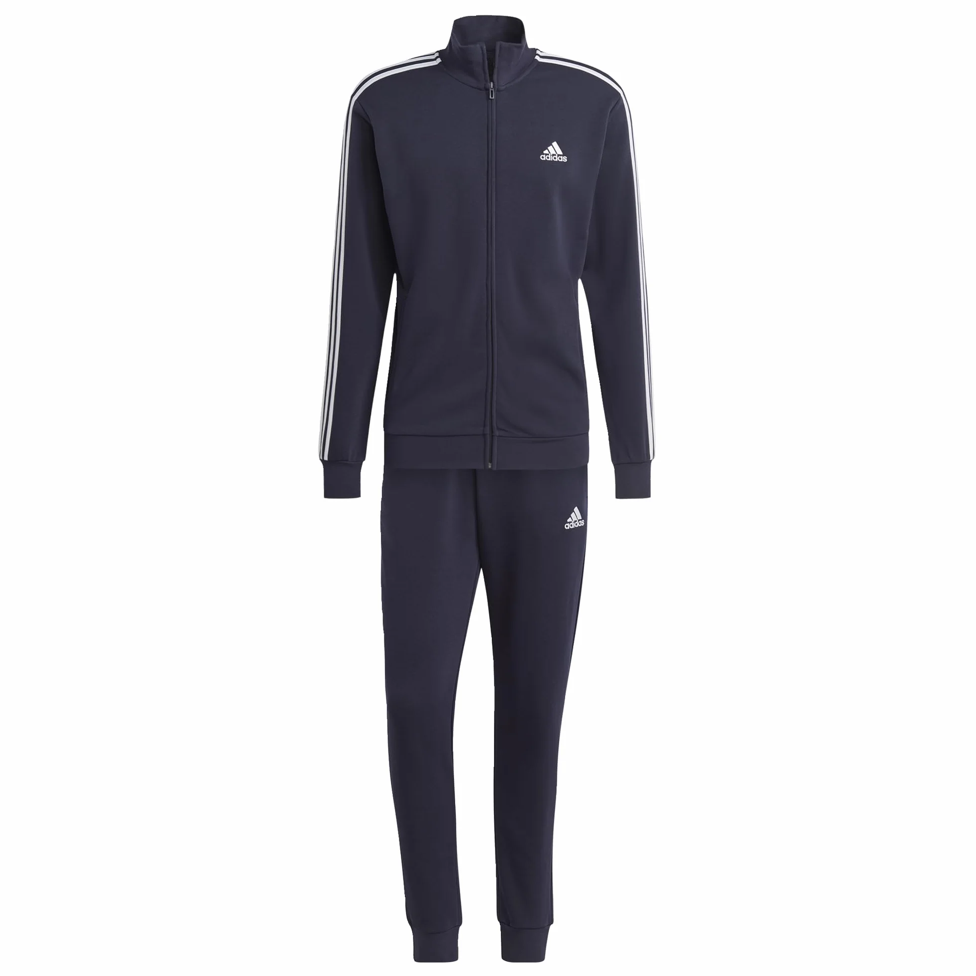 adidas Mężczyźni Basic 3-Stripes French Terry Track Suit, Legend Ink, M
