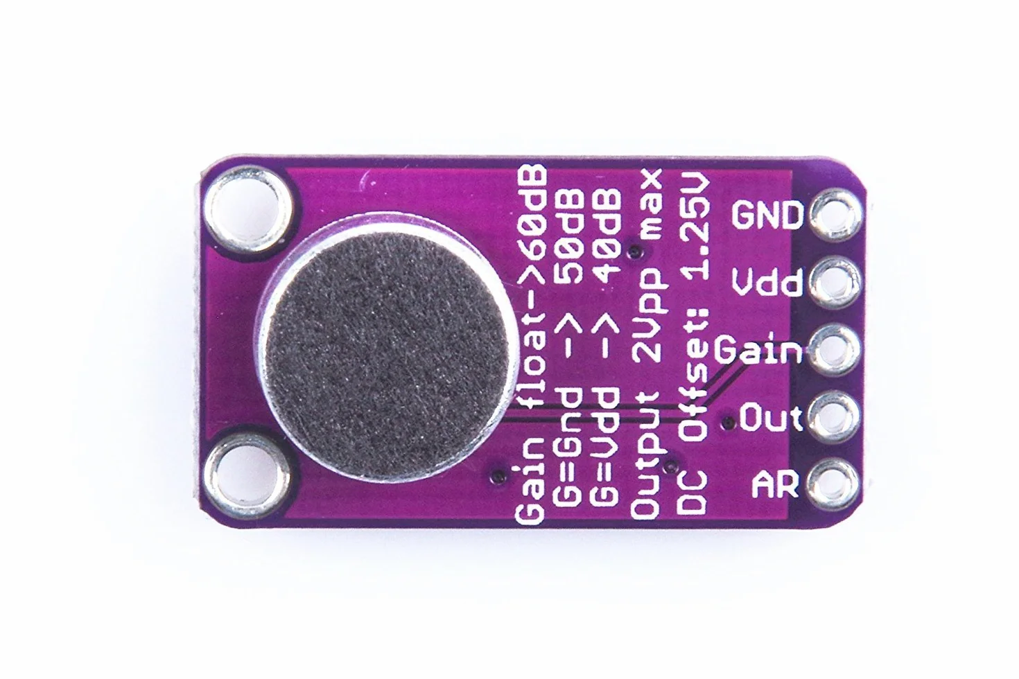 DollaTek MAX9814 Electret MIC modu? wzmacniacza mikrofonu automatyczne sterowanie wzmocnieniem dla Arduino
