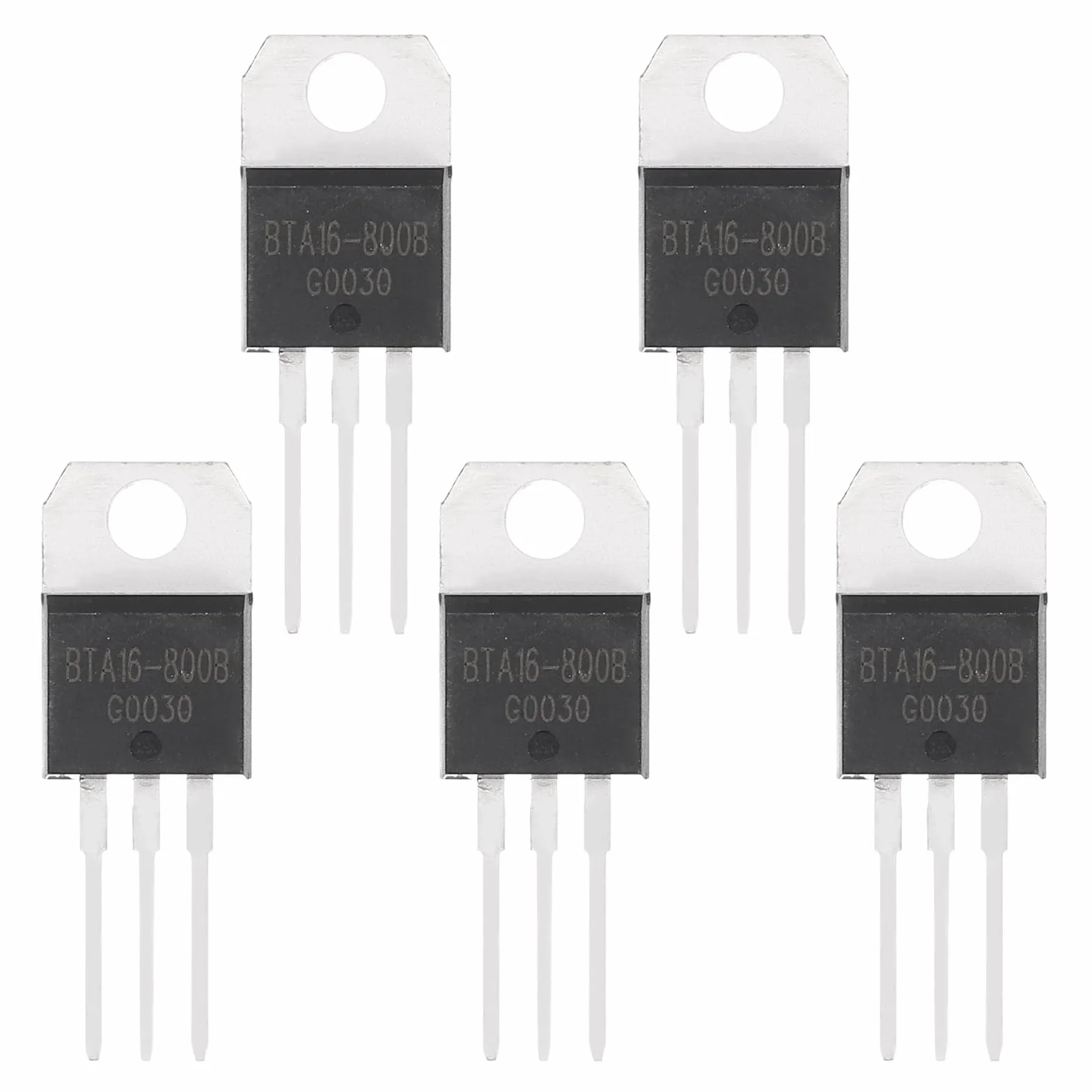 QUARKZMAN 5 szt. tyrystor dwukierunkowy BTA16-800B TO-220 800V 16A prostowniki sterowane szyną do instrumentów elektronicznych inteligentne urządzenia domowe drony