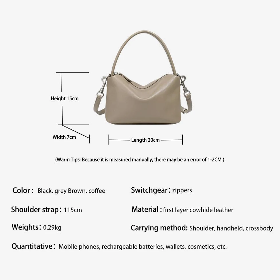 Premium Poczucie wypoczynku Uniwersalna Mała Poduszka Torba Retro Commuter Chain Damska Torebka Crossbody, kawa, Plecak na co dzień