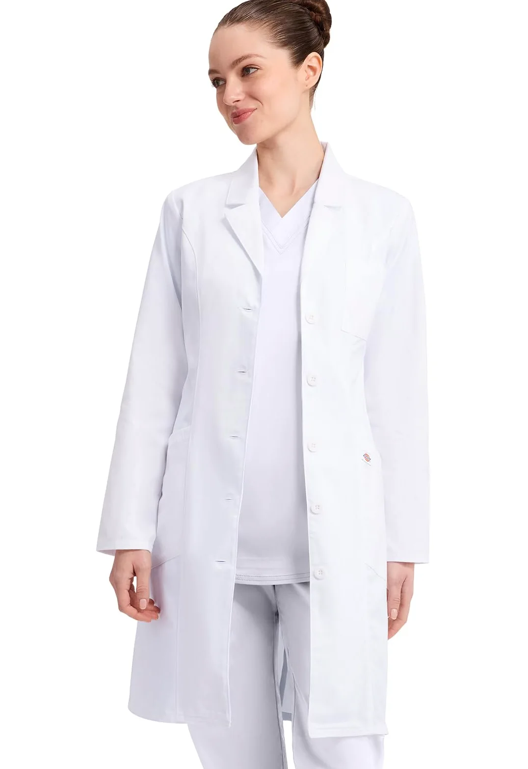 Dickies Damski płaszcz medyczny, biały, XXL
